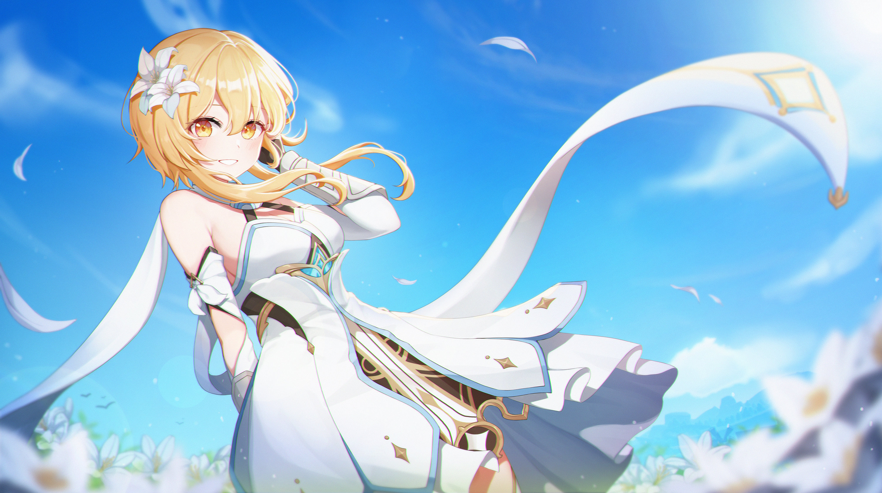 Lumine from Genshin Impact HD Wallpaper