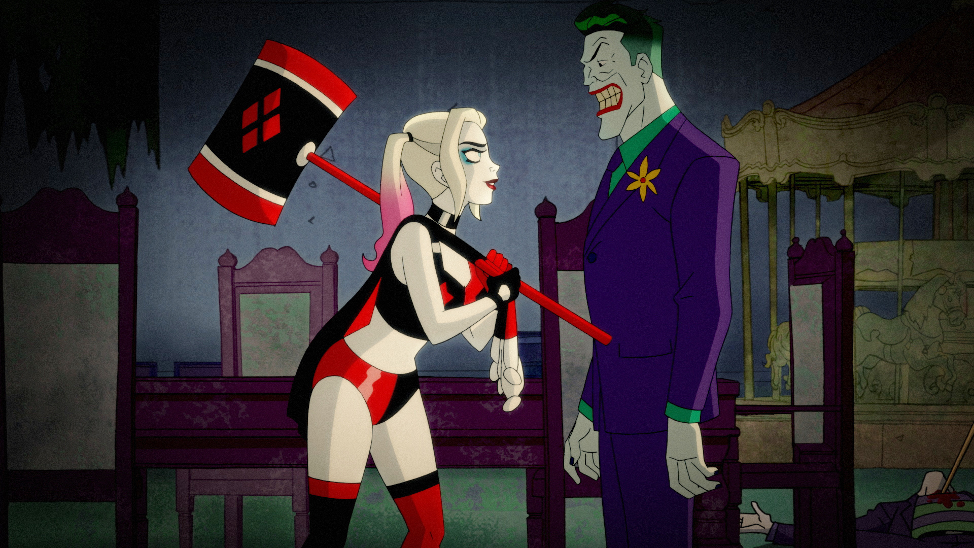 Harley Quinn and Joker from Harley Quinn (TV Show) HD Wallpaper