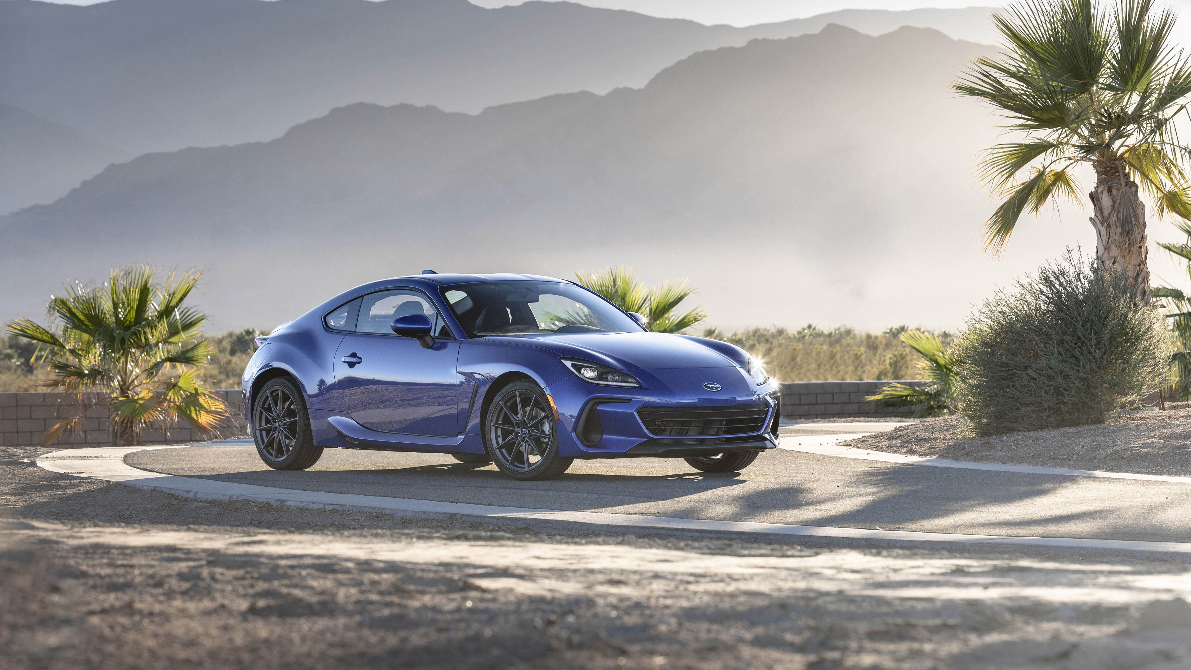 Blue Subaru BRZ 4K HD Wallpaper