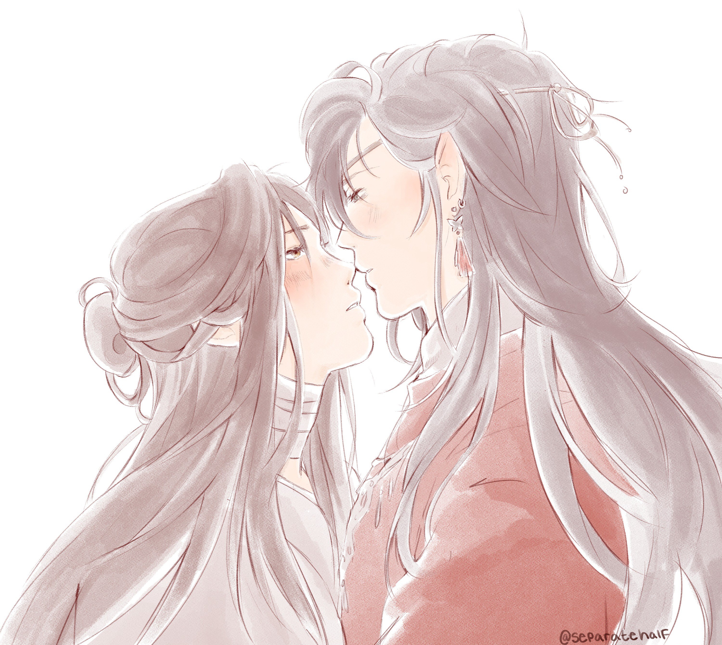 Hua Cheng and Xie Lian from Heaven Official's Blessing HD Wallpaper
