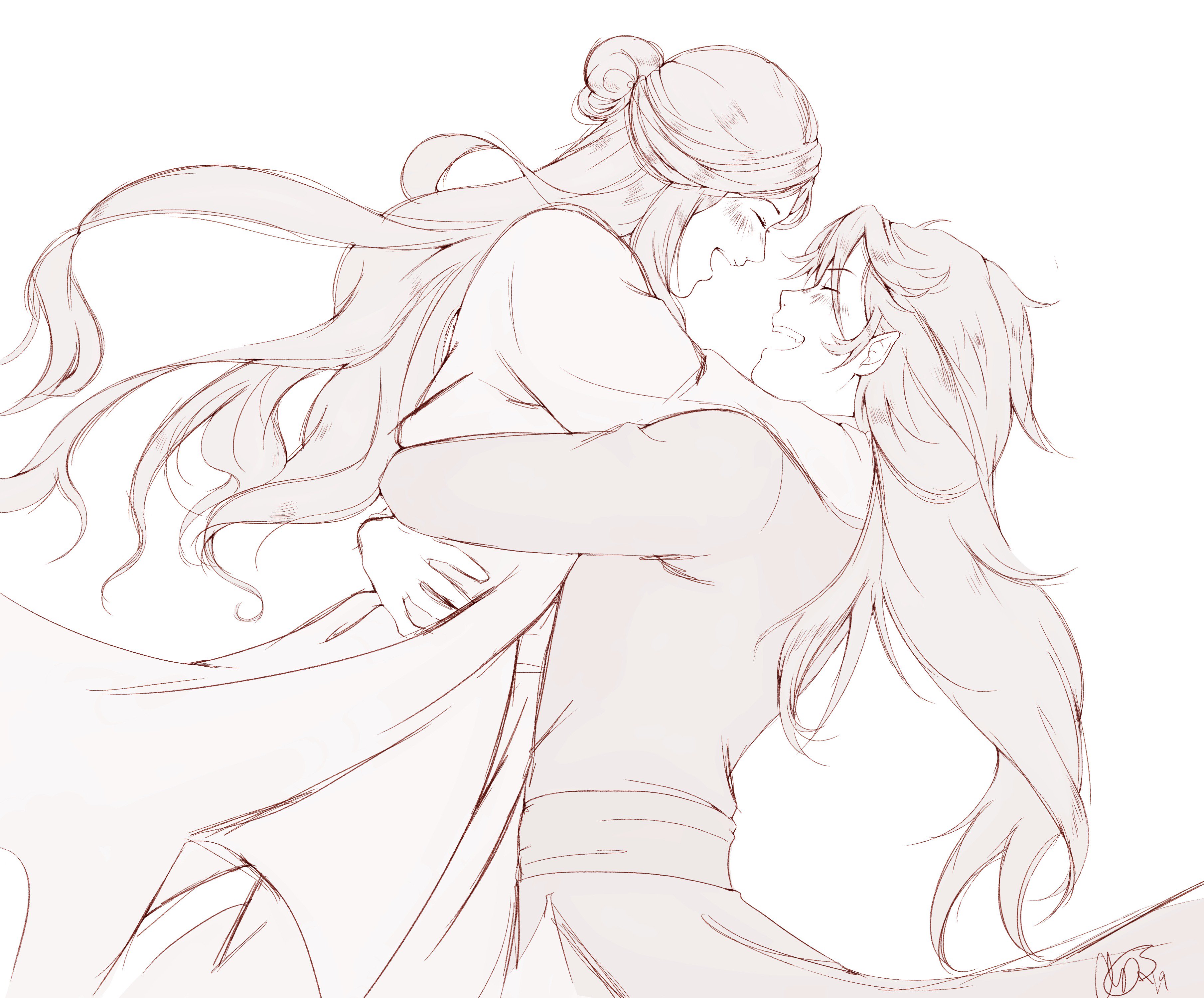 Xie Lian and San Lang from Heaven Official's Blessing HD Wallpaper