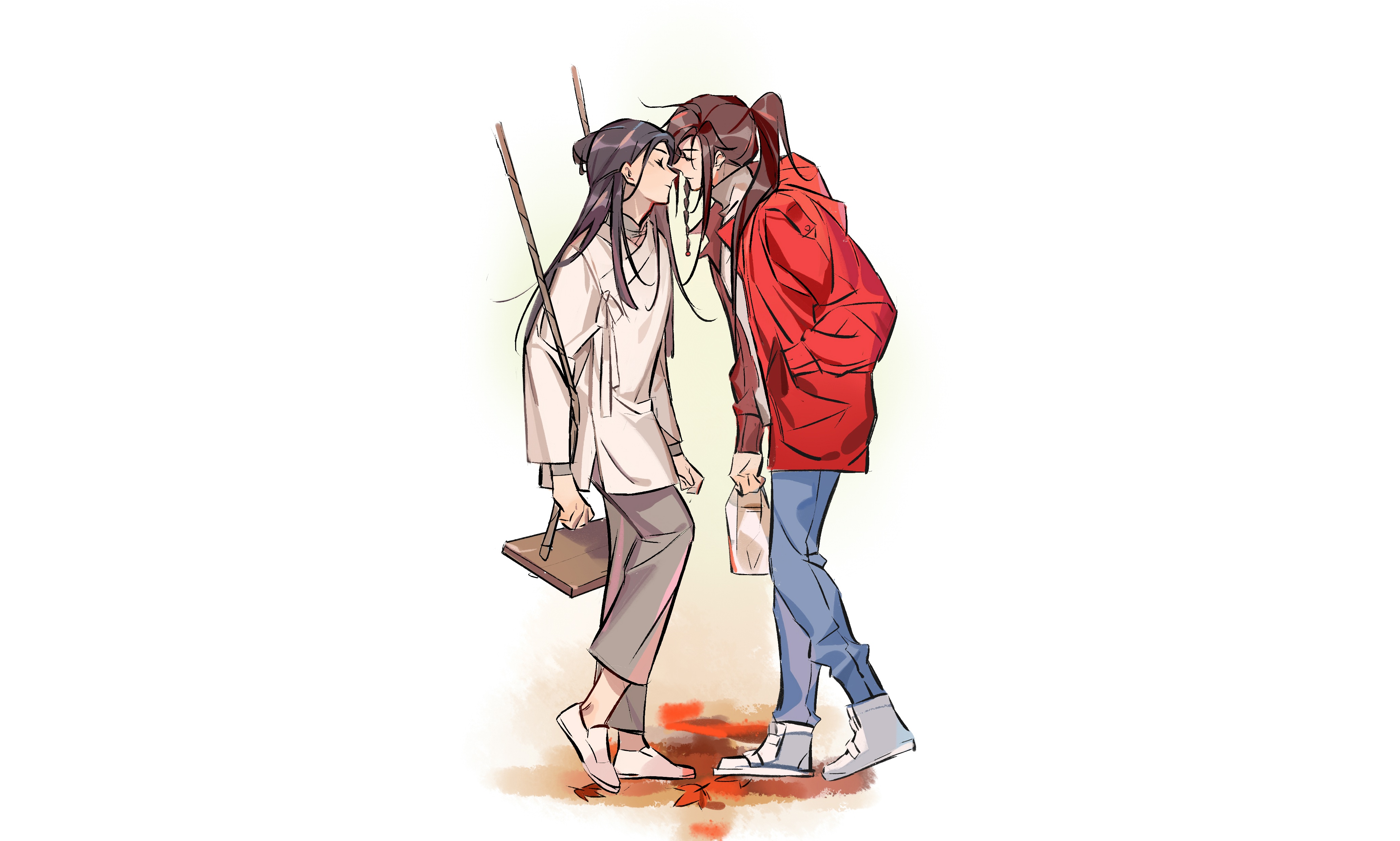 Xie Lian and Hua Cheng from Heaven Official's Blessing HD Wallpaper