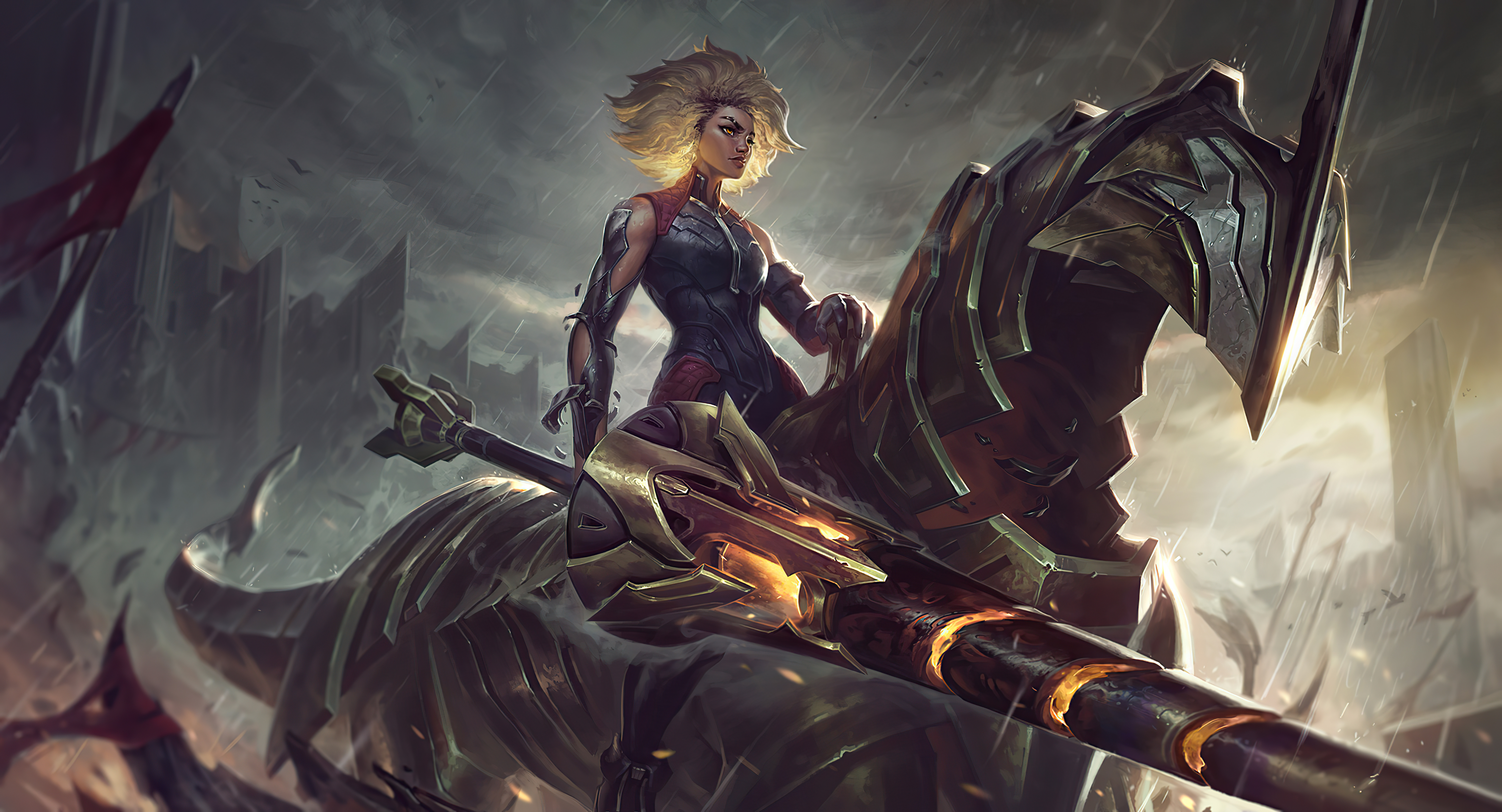 Rell from League of Legends 4K HD Wallpaper
