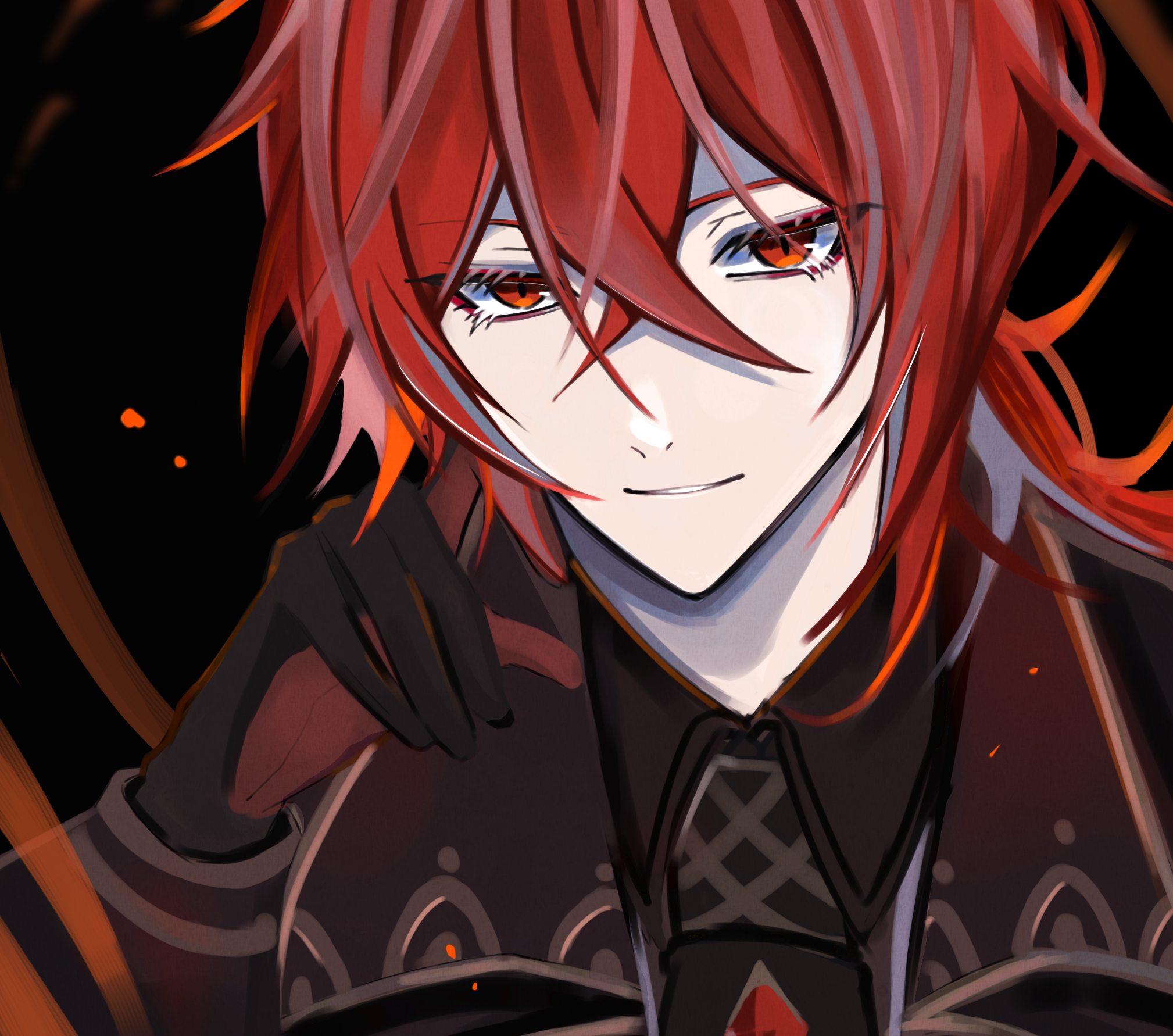 Diluc from Genshin Impact HD Wallpaper