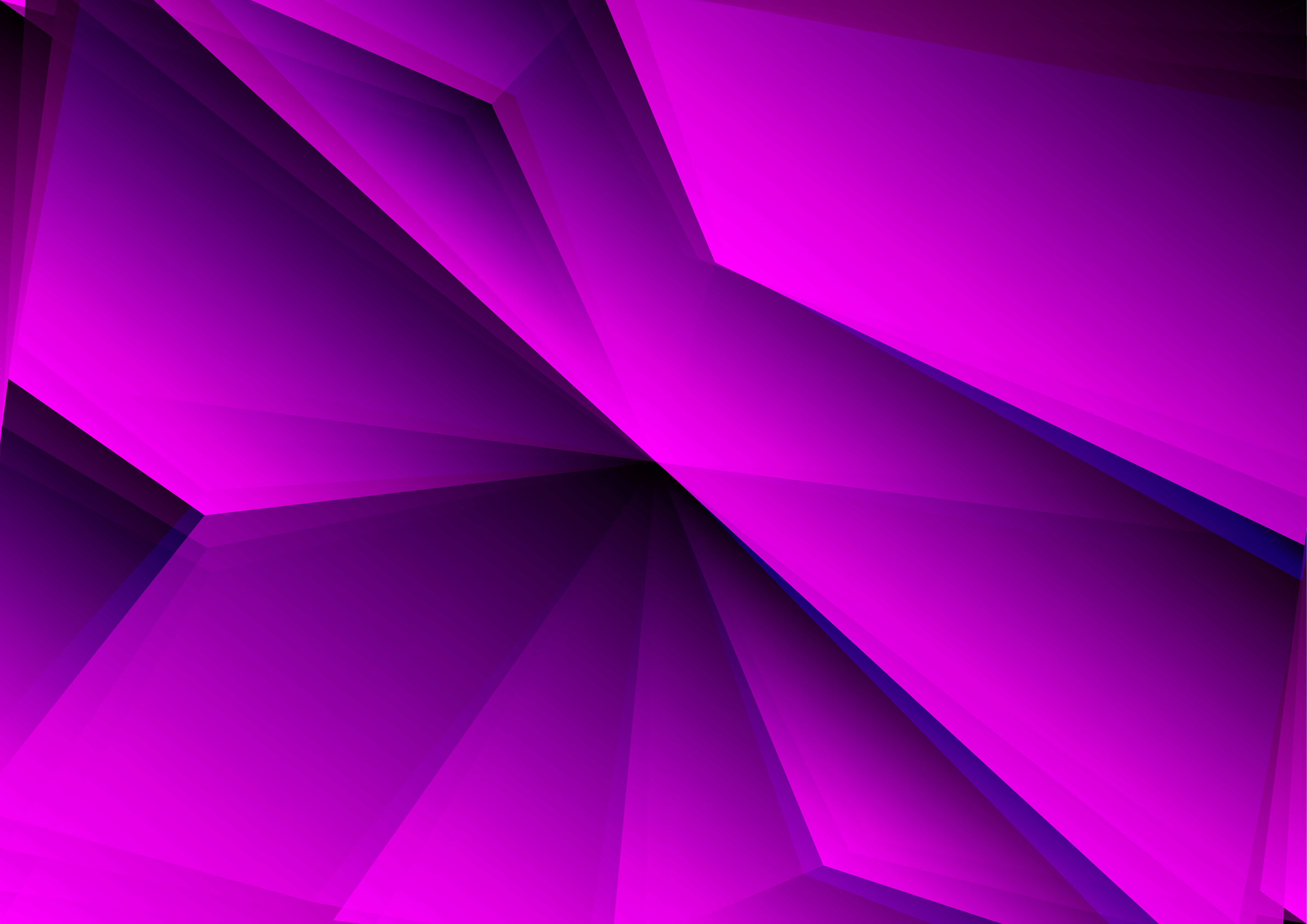 Abstract Violet Geometric Shapes 4K HD Wallpaper