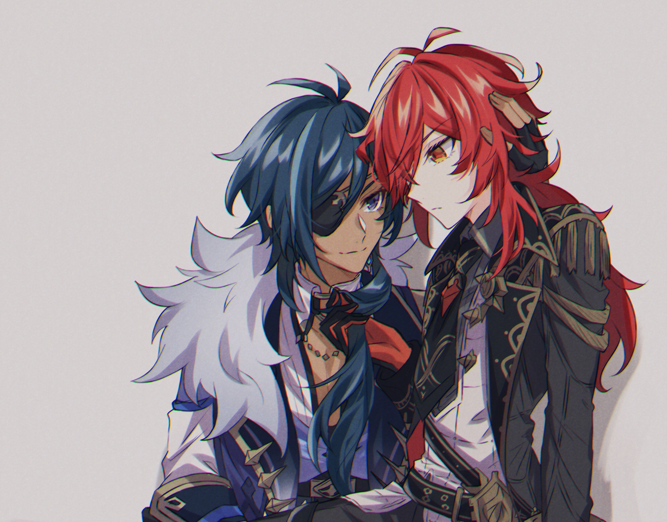 Kaeya and Diluc from Genshin Impact HD Wallpaper