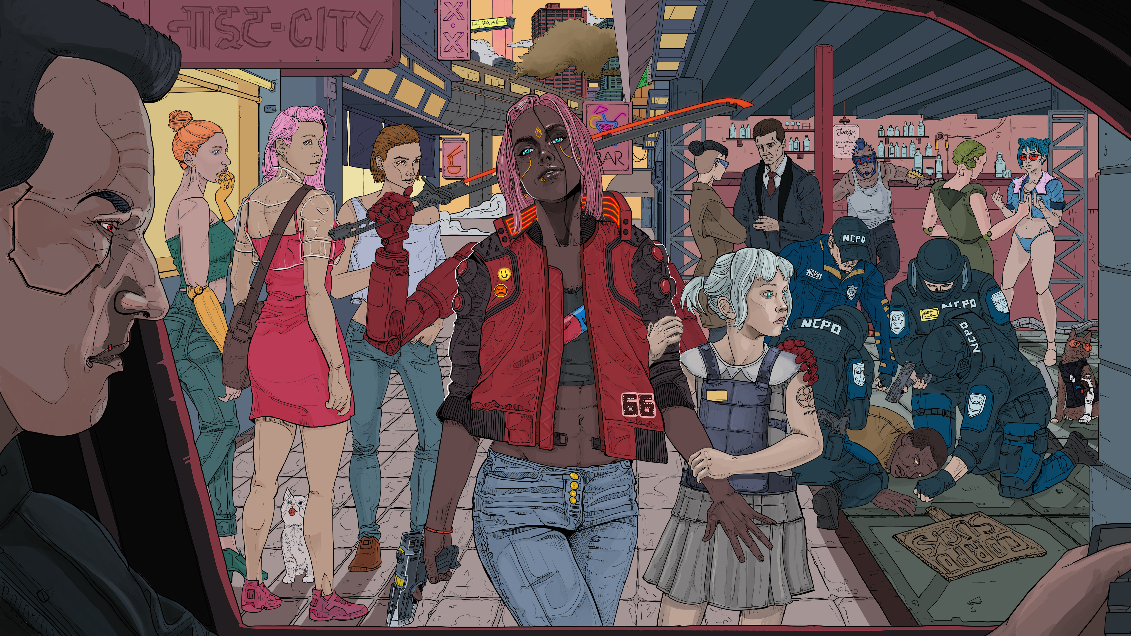 Cyberpunk 2077 "Your Night City" Illustration Contest HD Wallpaper