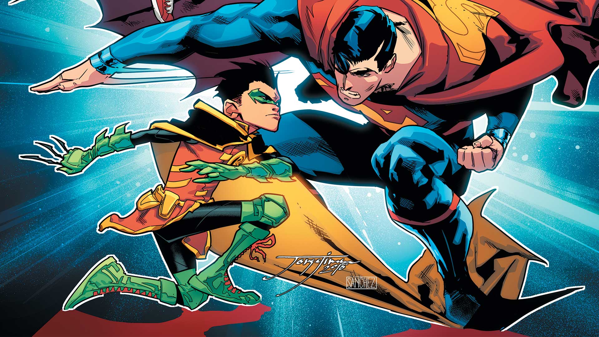 Superman and Robin from DC Comics HD Wallpaper