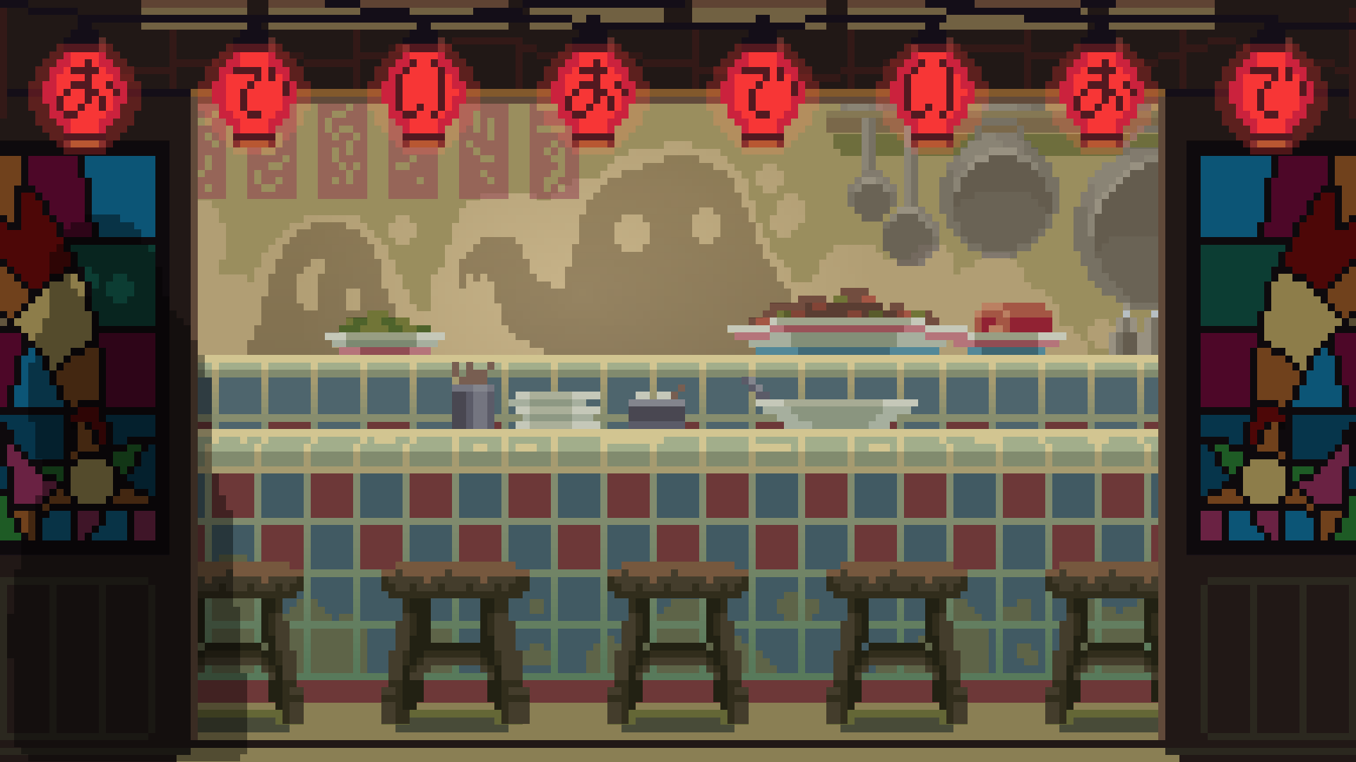 Spirited Away Ramen Shop Interior HD Wallpaper