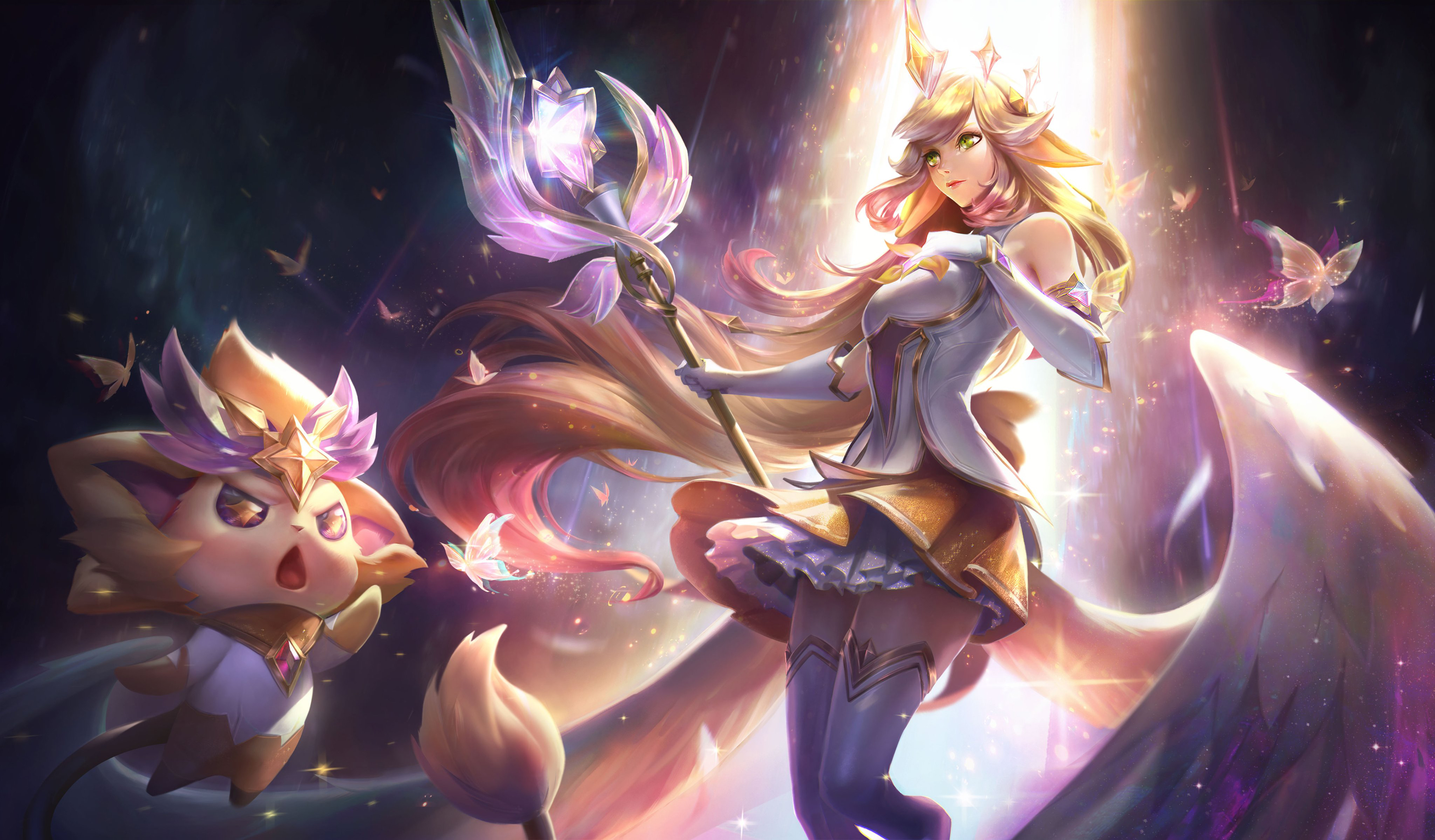 Soraka from League of Legends 4K HD Wallpaper