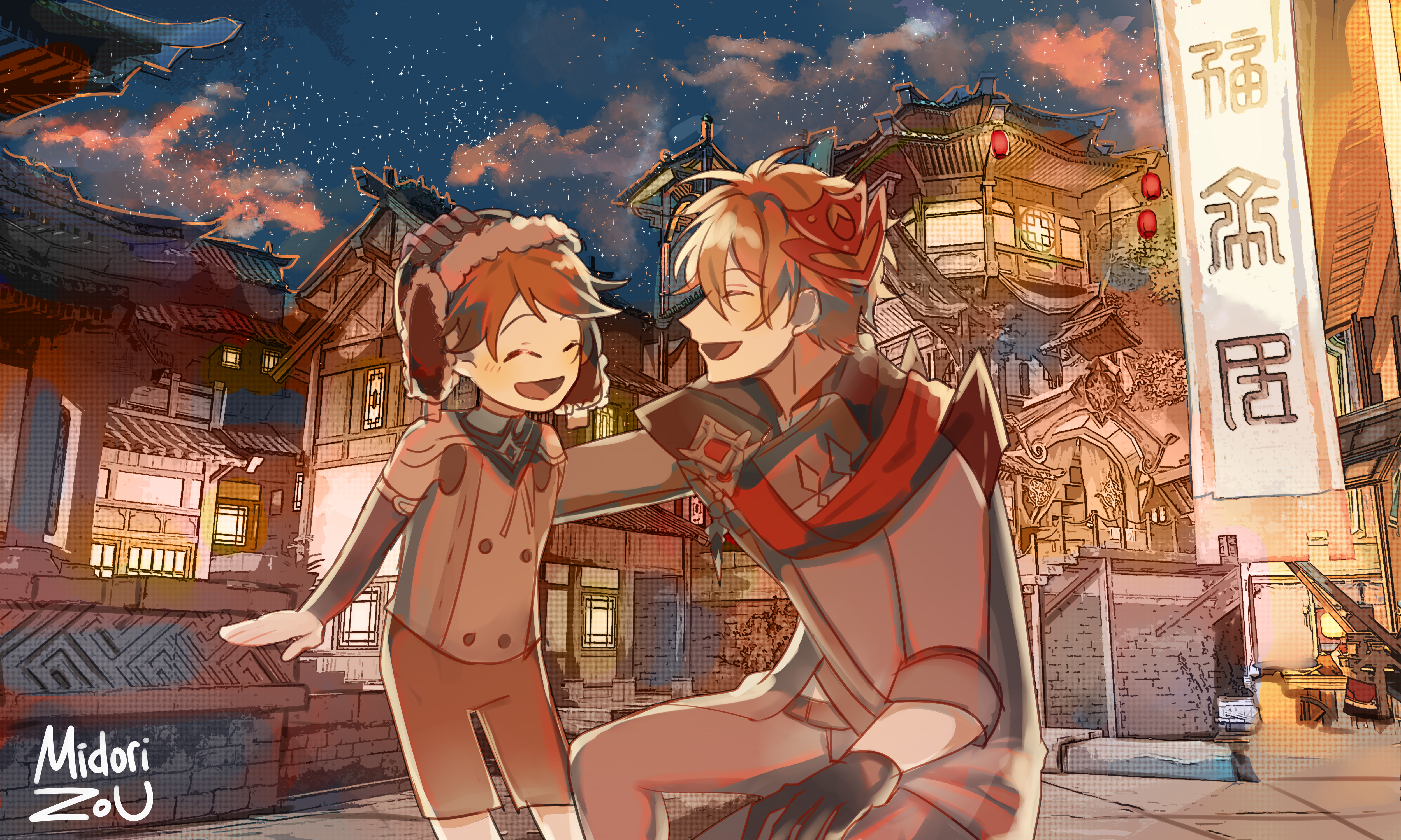 Teucer and Tartaglia from Genshin Impact 4K HD Wallpaper