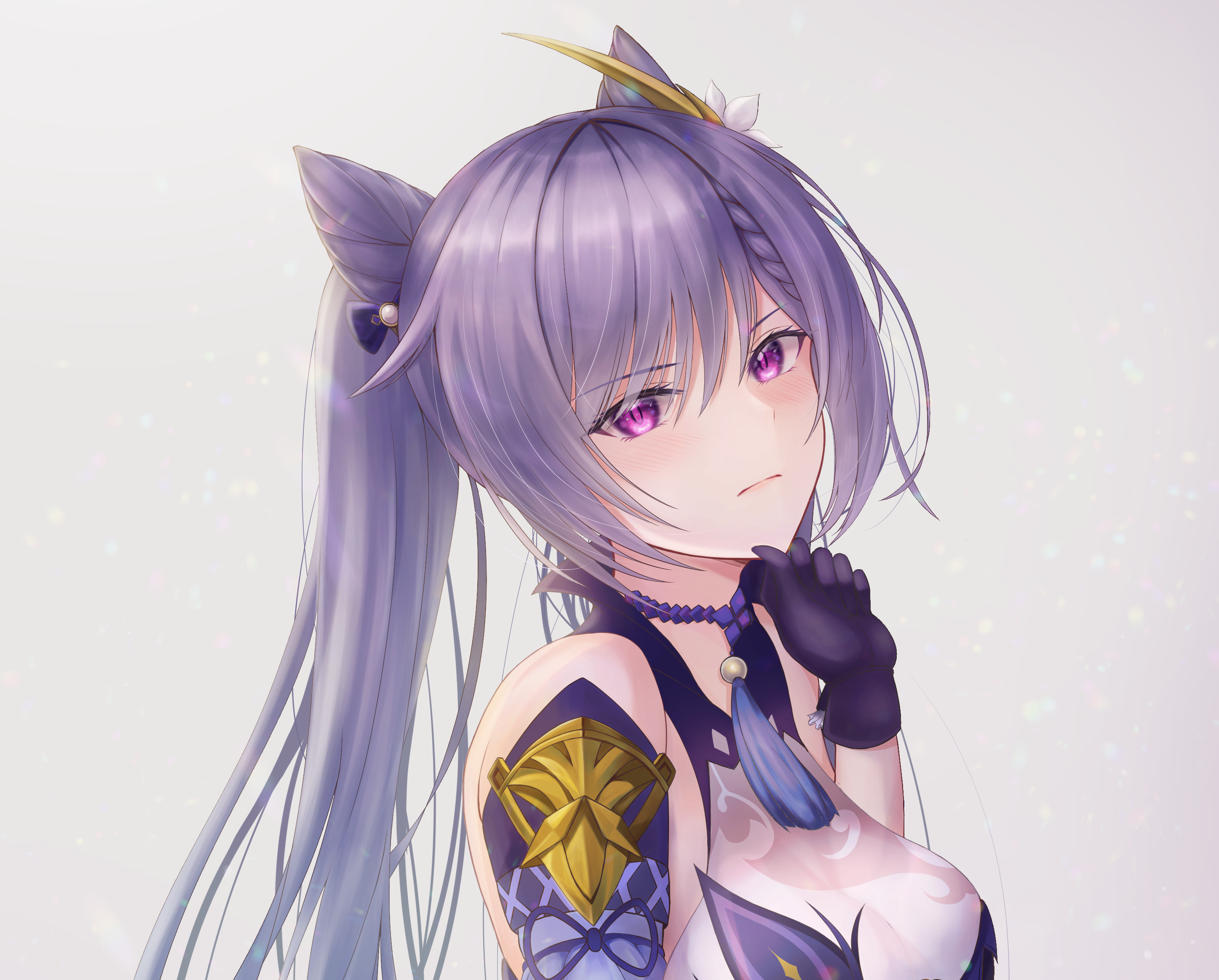 Keqing from Genshin Impact HD Wallpaper