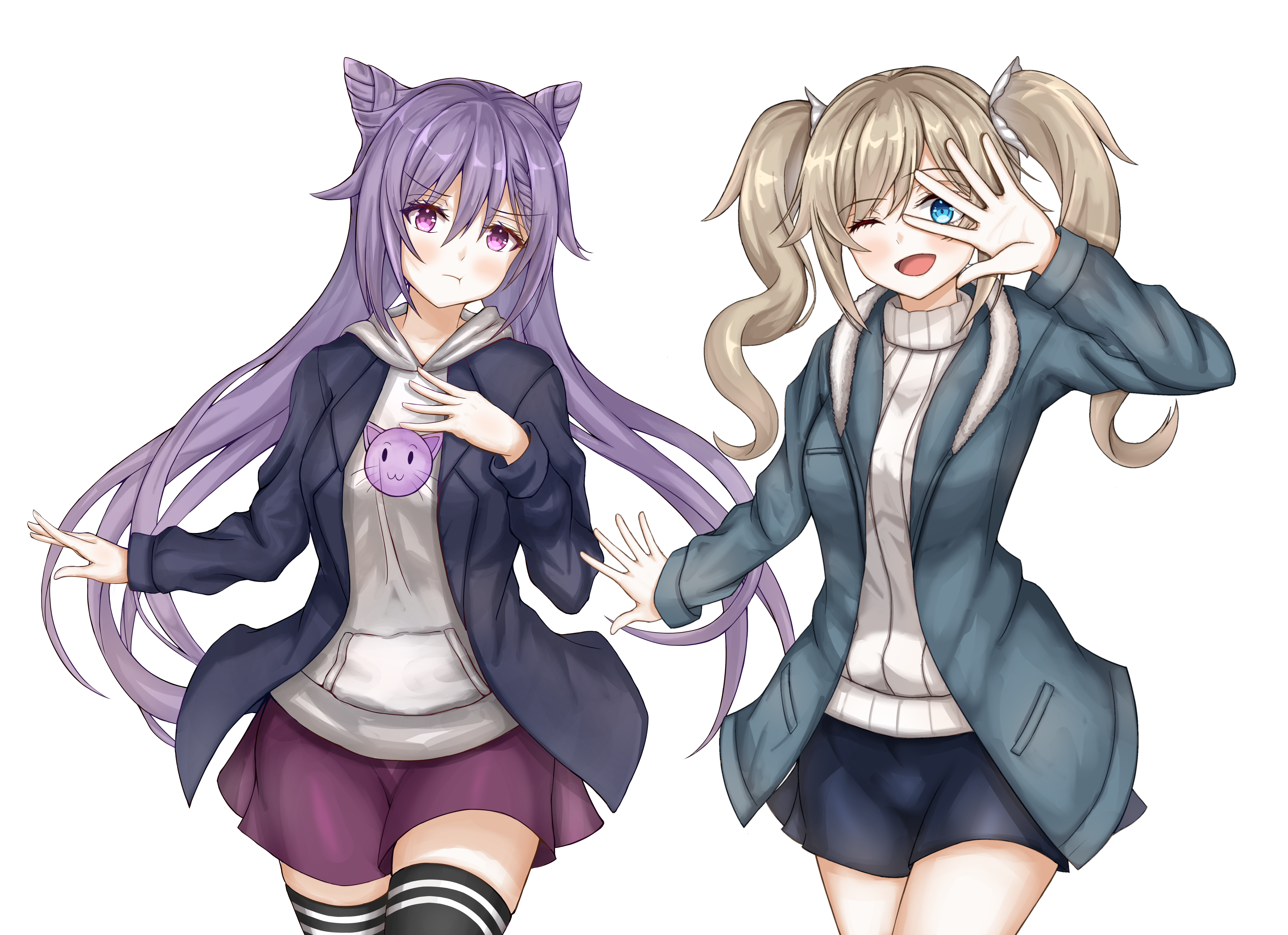 Keqing and Barbara from Genshin Impact HD Wallpaper