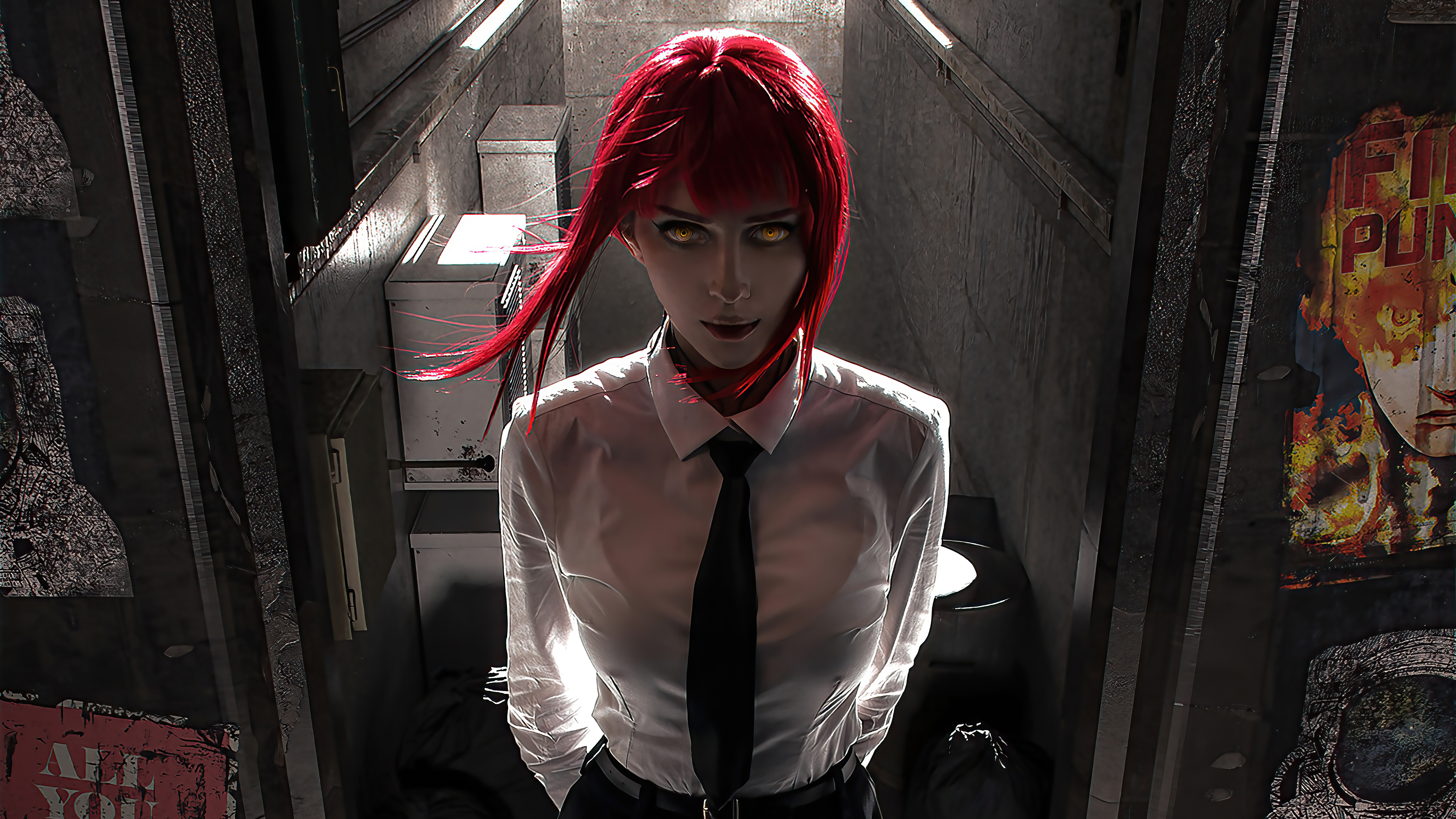 Makima from Chainsaw Man Cosplay HD Wallpaper
