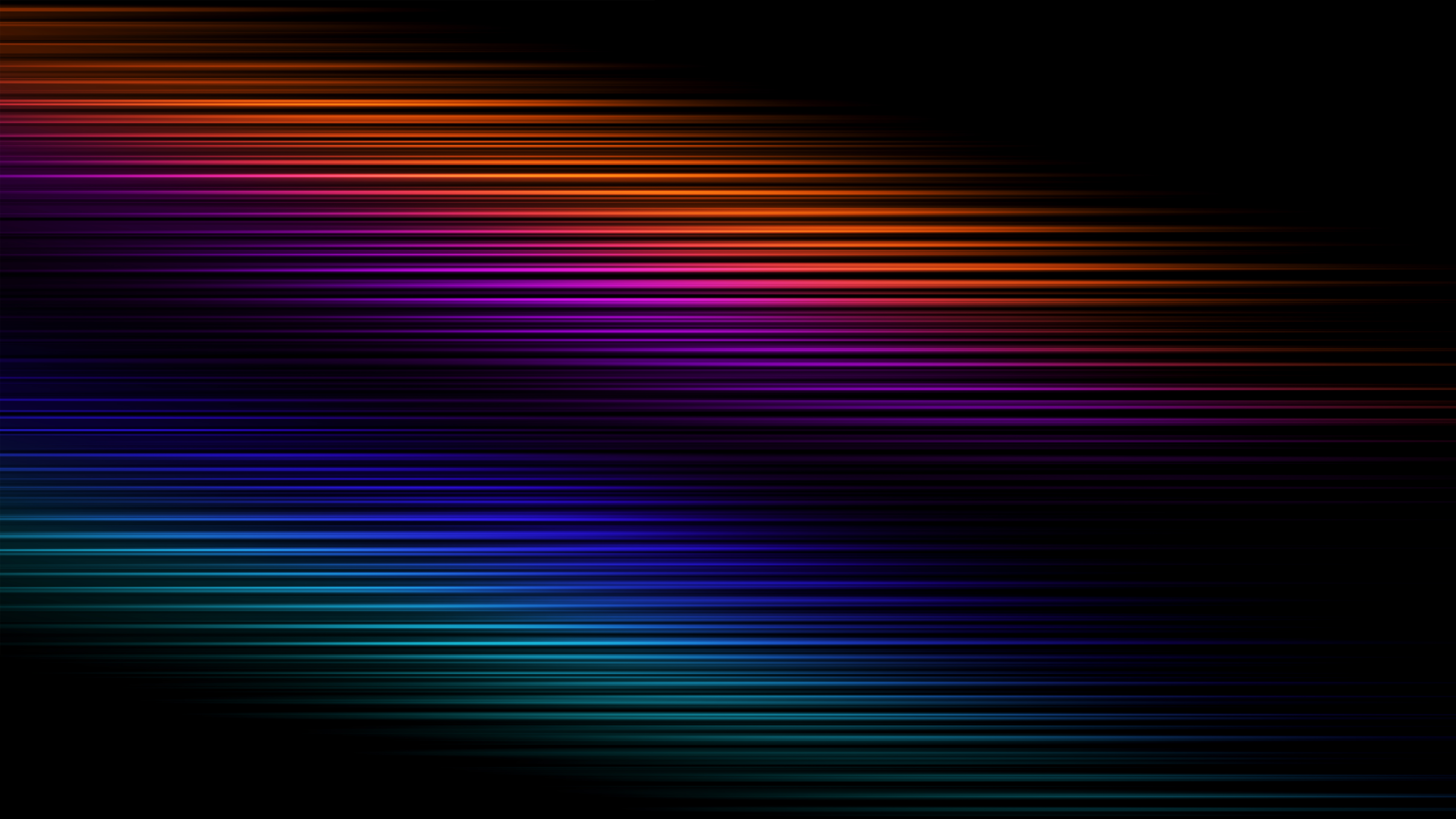 Abstract horizontal lines in orange, purple, and blue HD Wallpaper