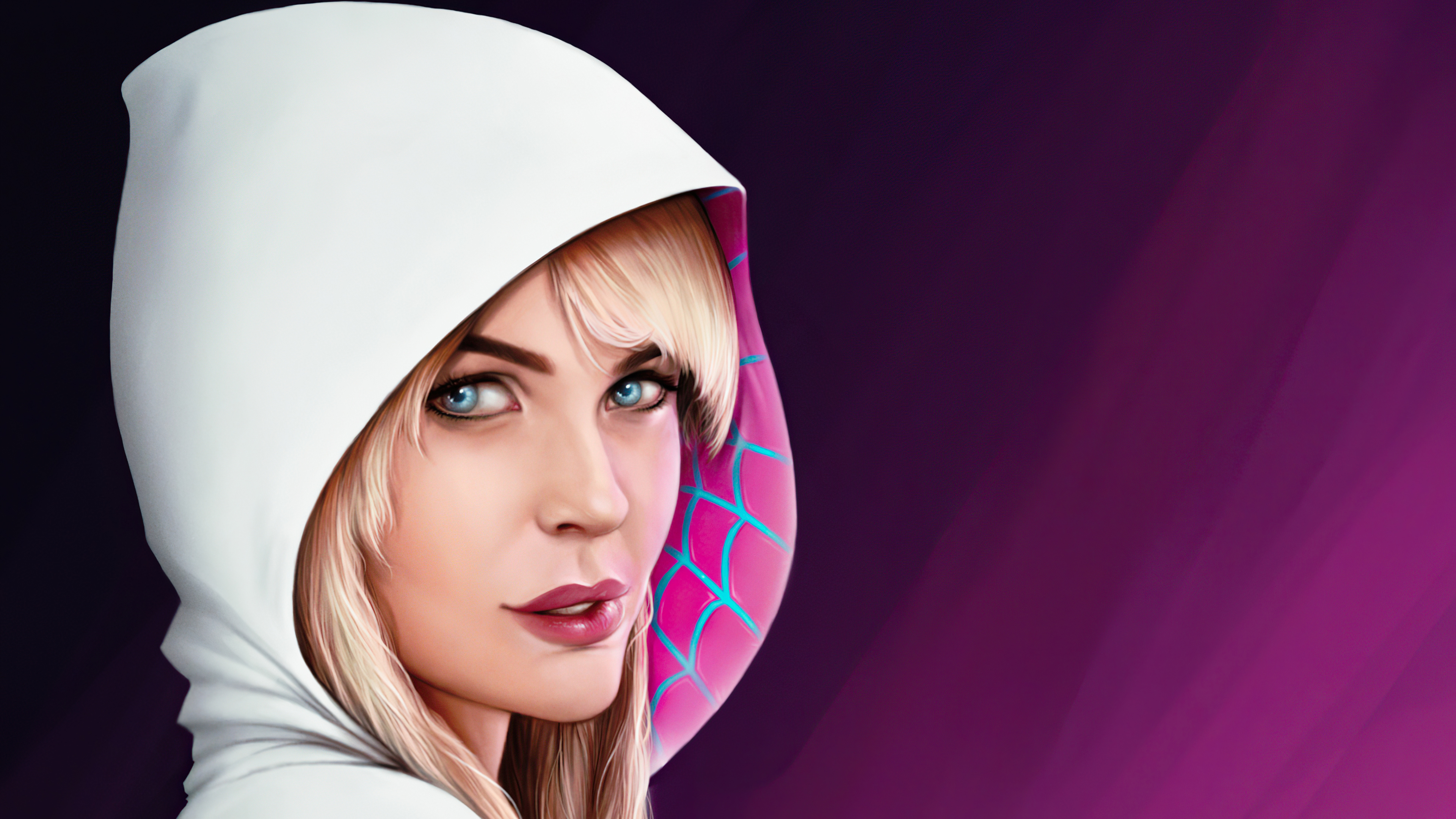 Gwen Stacy from Spider-Man Artwork HD Wallpaper