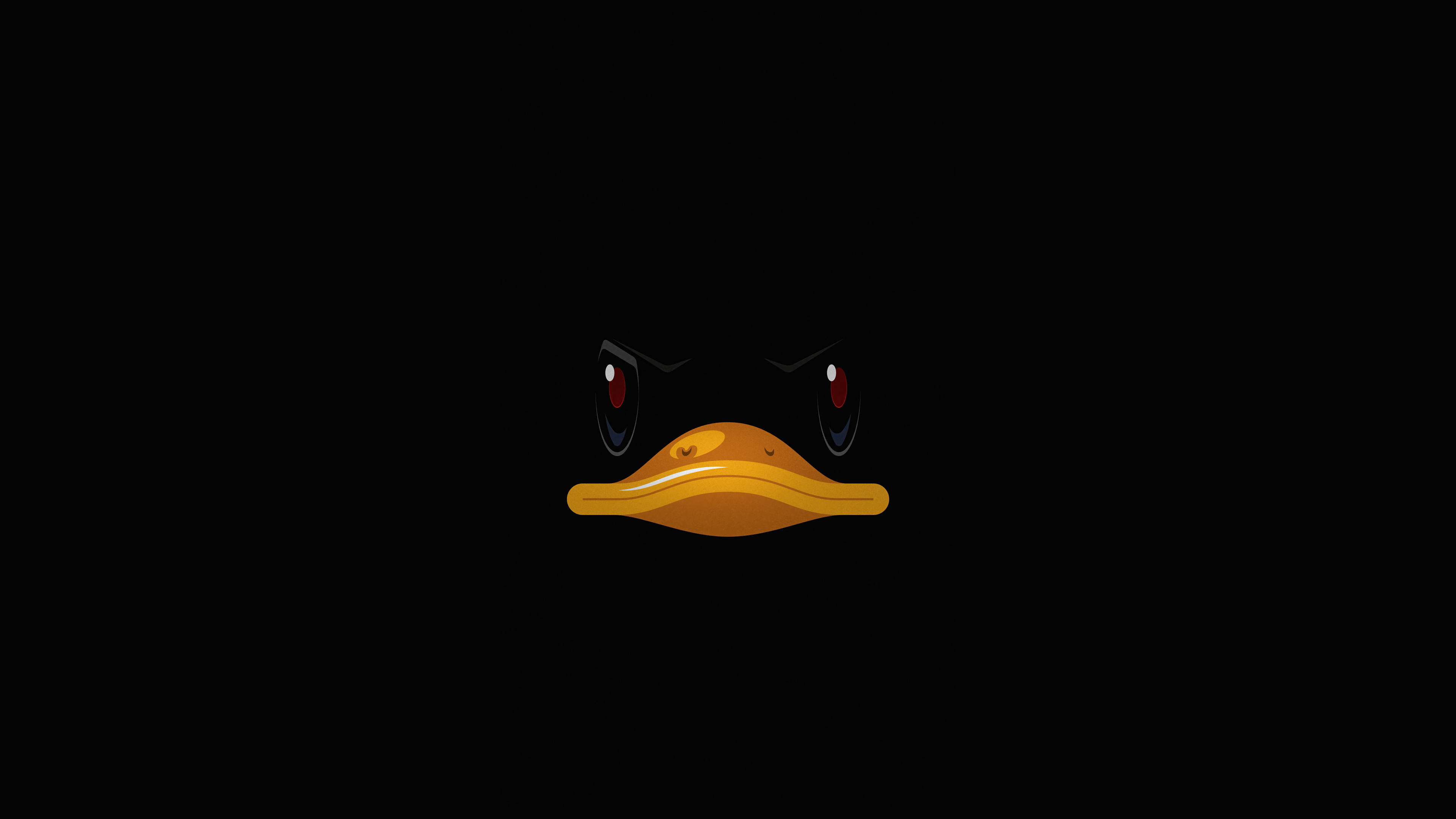 Minimalist Duck Face Artwork HD Wallpaper