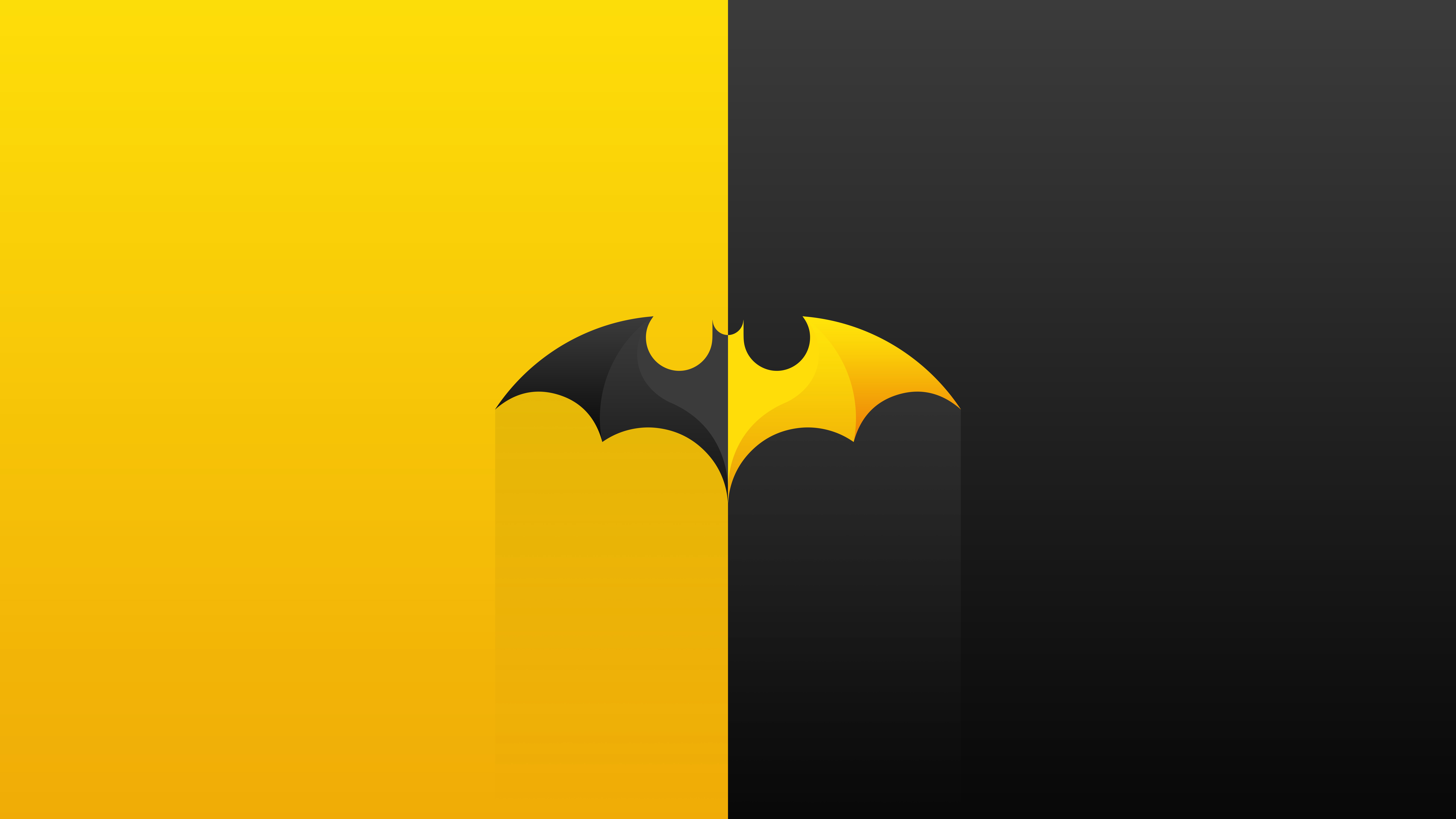 Minimalist Batman Logo 4K HD Wallpaper