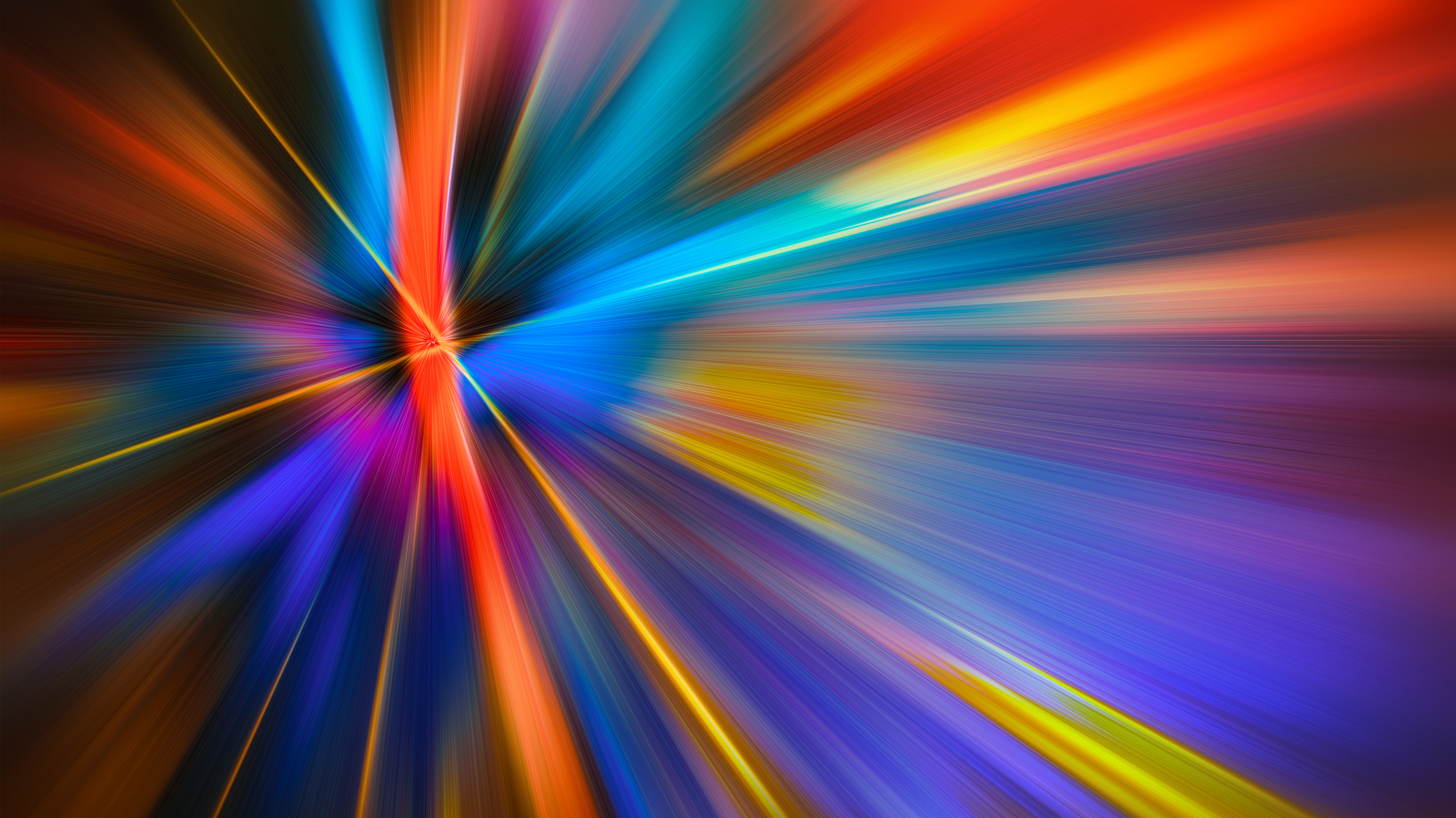 Abstract digital art with colorful light streaks HD Wallpaper