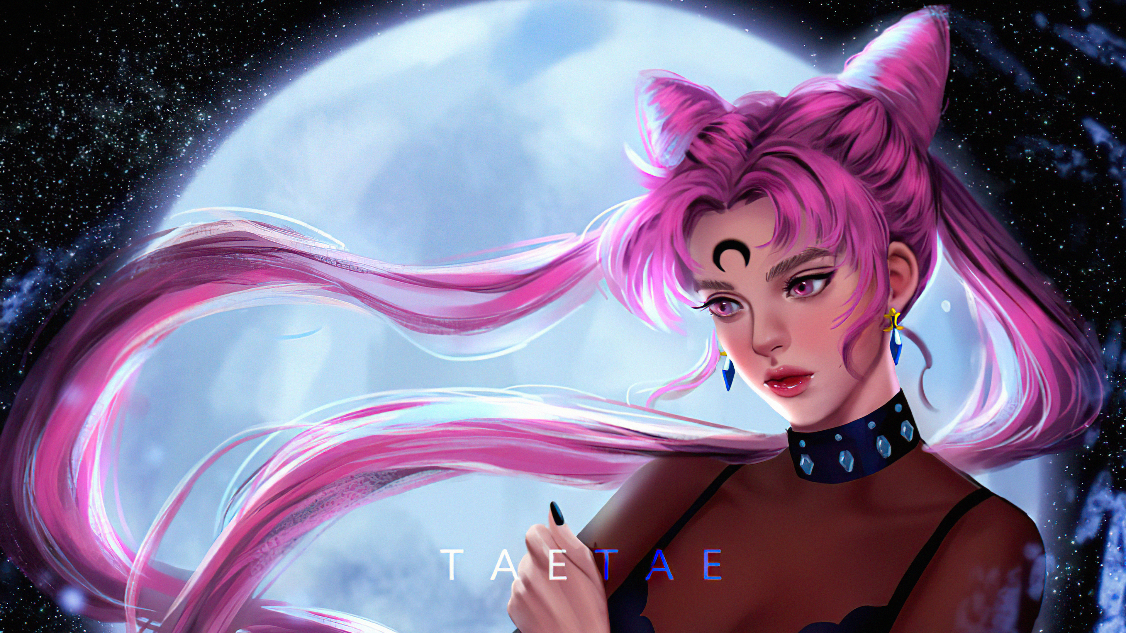 Black Lady from Sailor Moon 4K HD Wallpaper