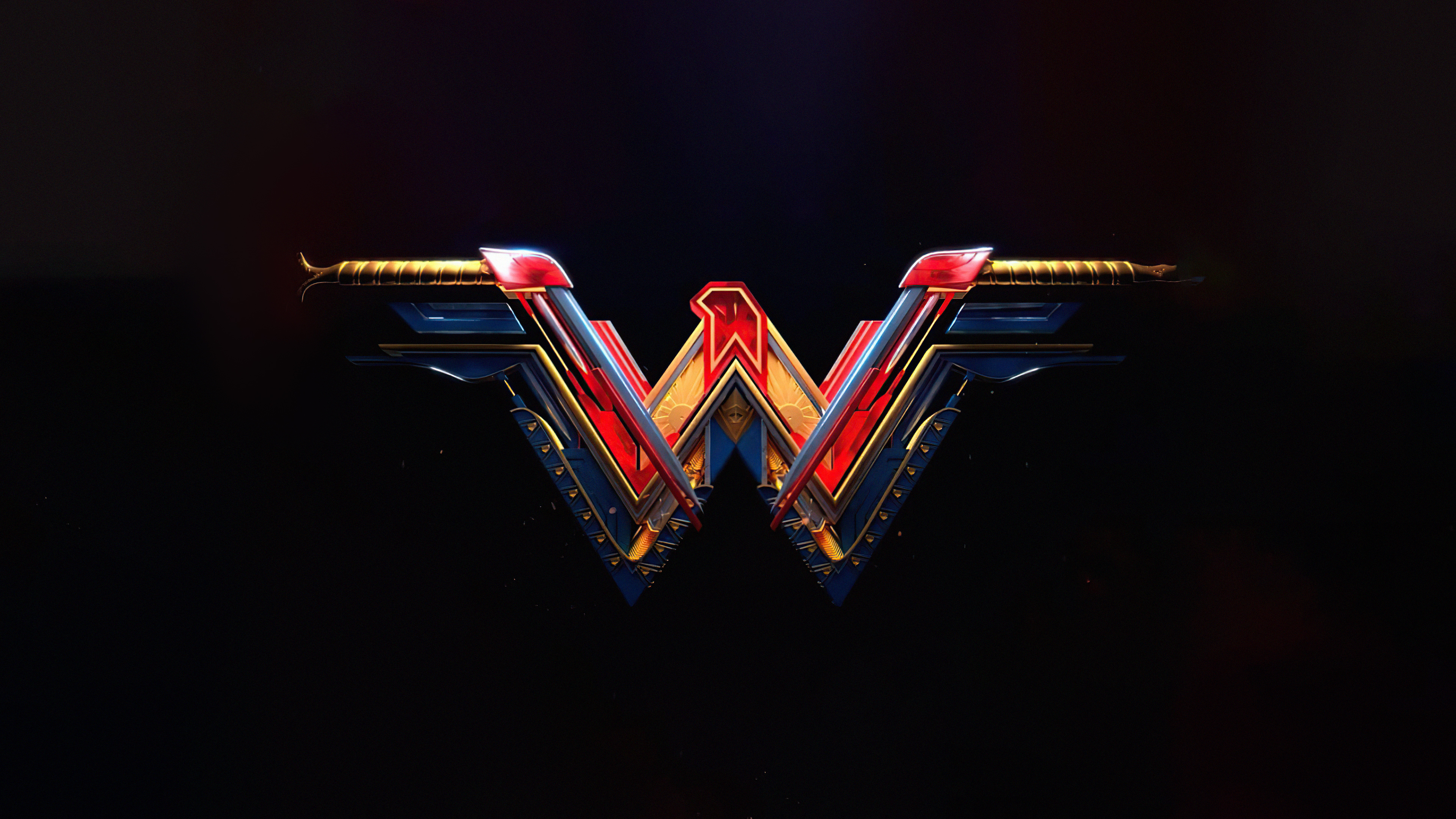 Wonder Woman Logo 4K HD Wallpaper