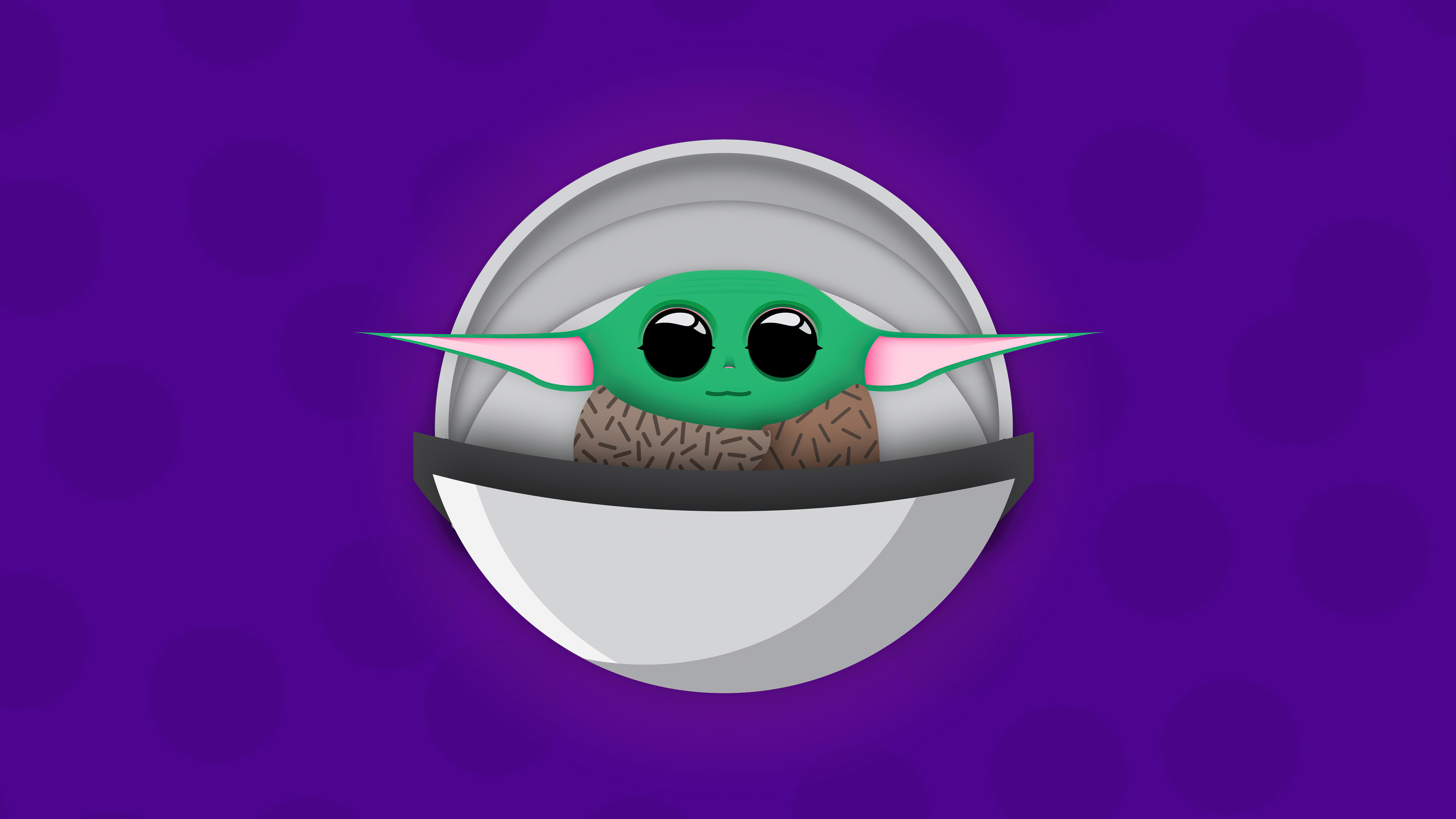 Grogu from The Mandalorian minimalist art HD Wallpaper