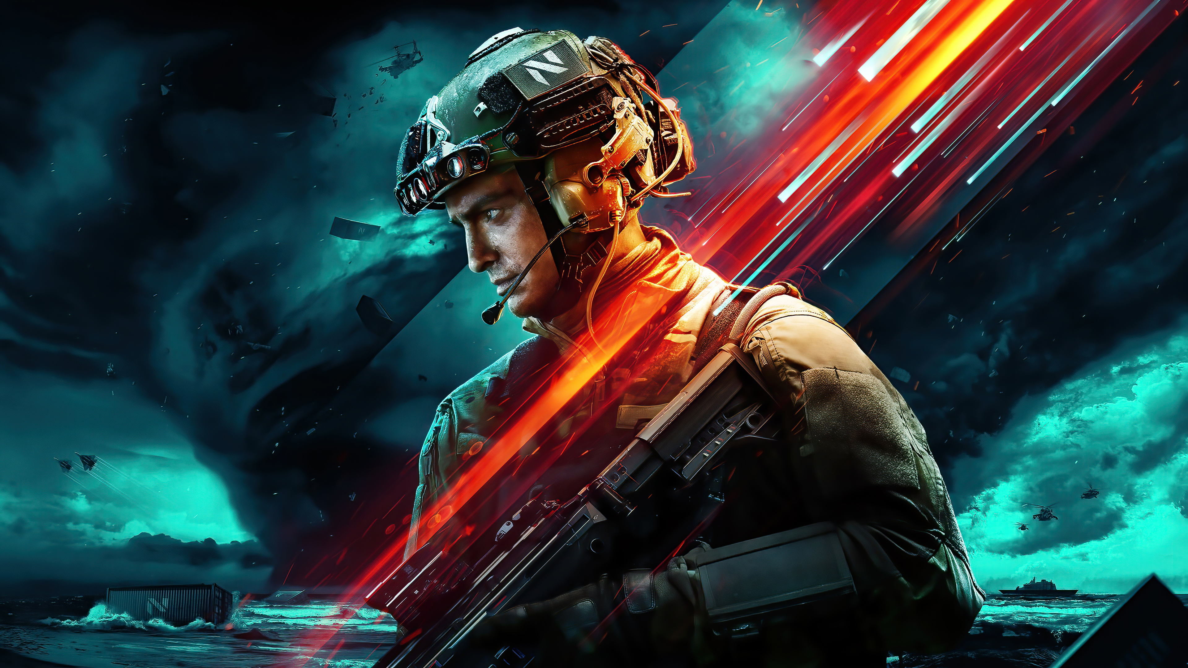 Soldier with rifle in Battlefield 2042 HD Wallpaper