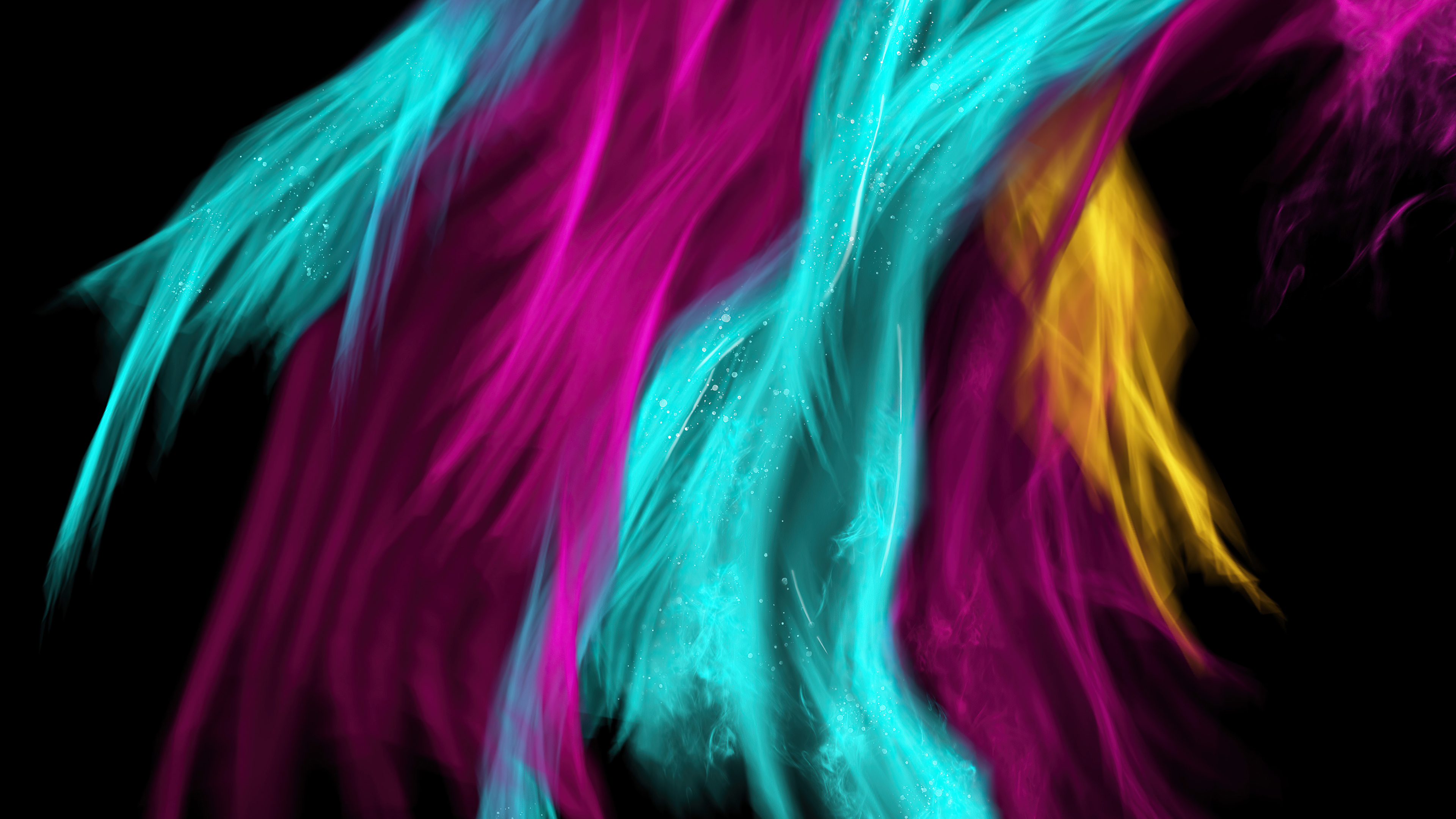 Abstract digital art with flowing colors HD Wallpaper