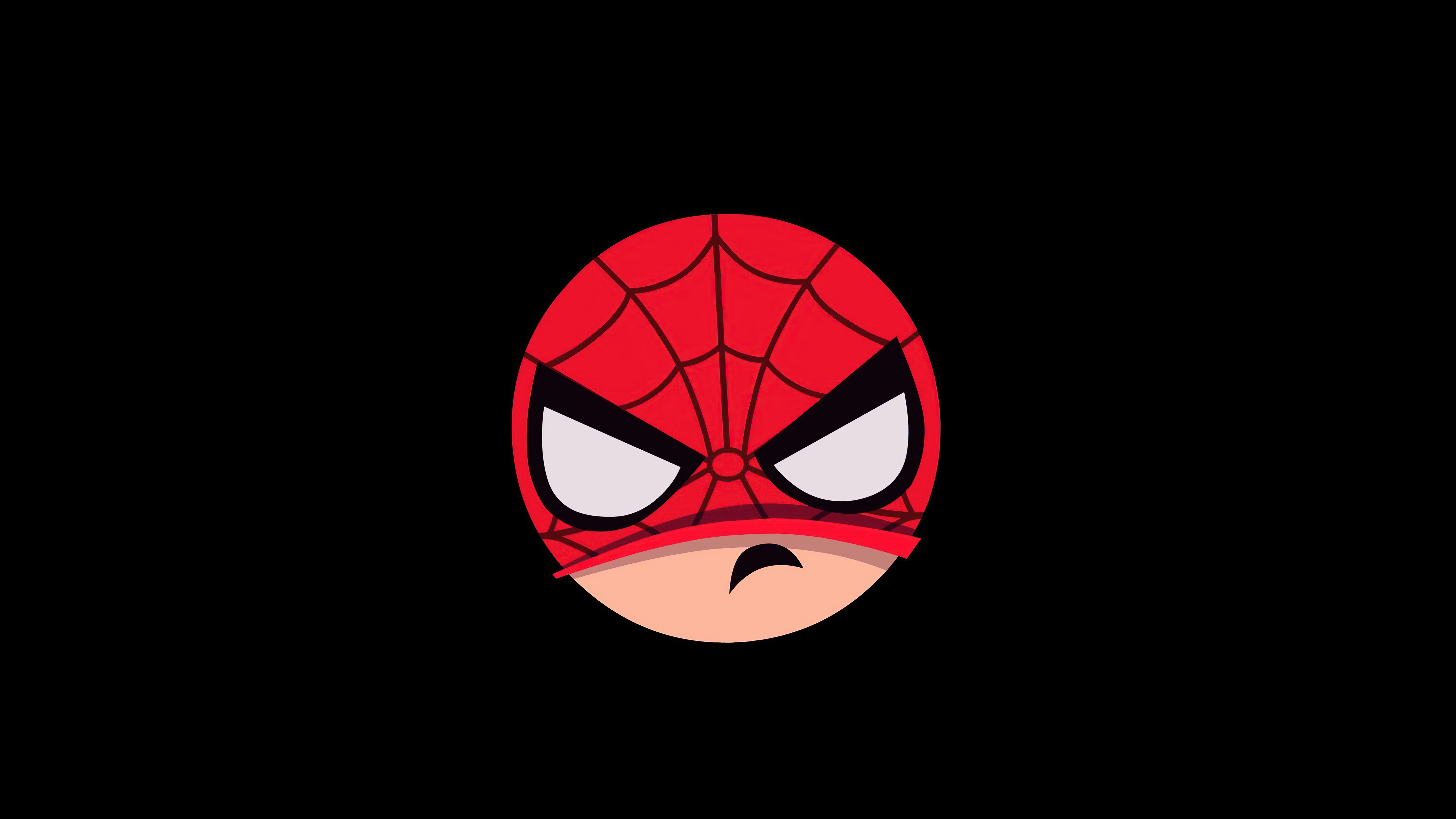 Minimalist Spiderman Artwork HD Wallpaper