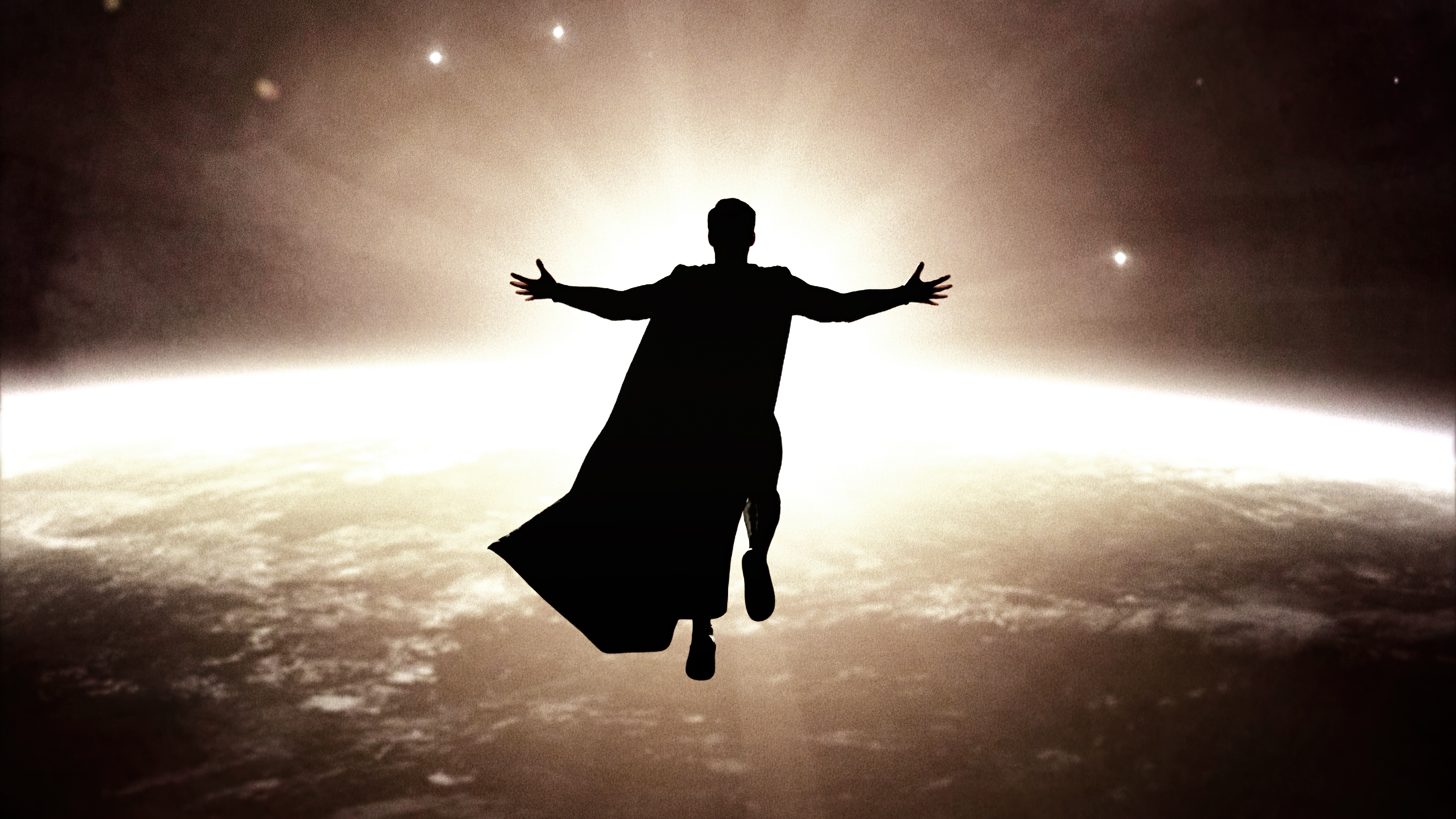 Superman flying over Earth HD Wallpaper