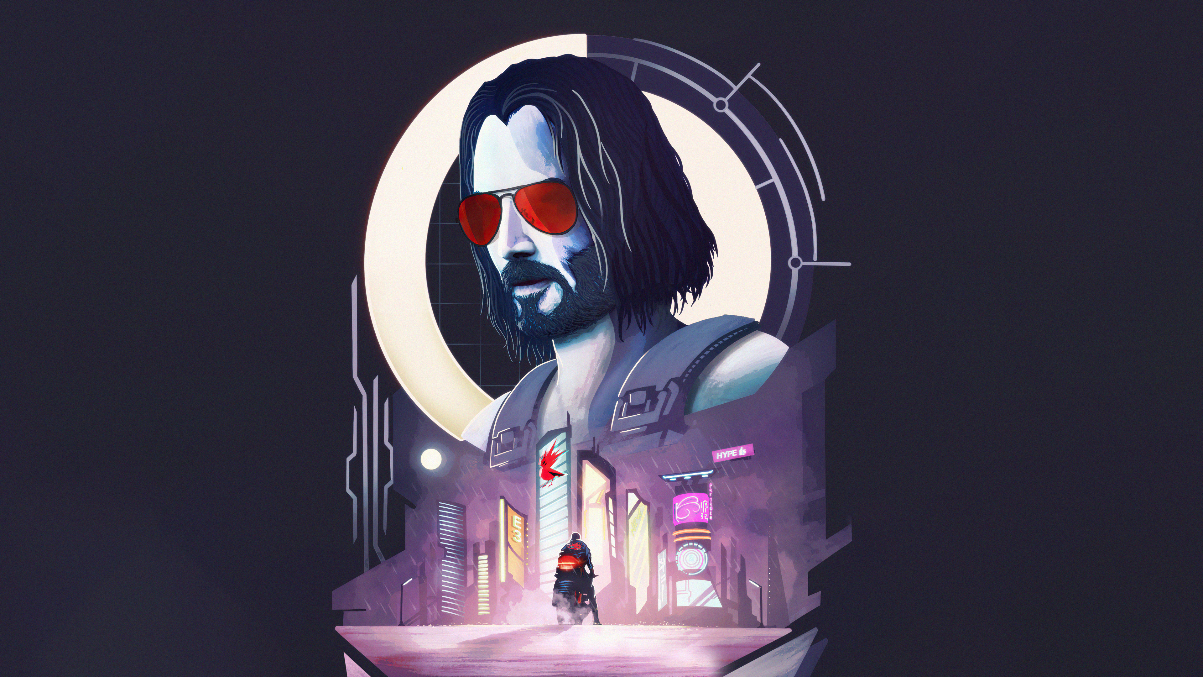 Johnny Silverhand from Cyberpunk 2077 HD Wallpaper