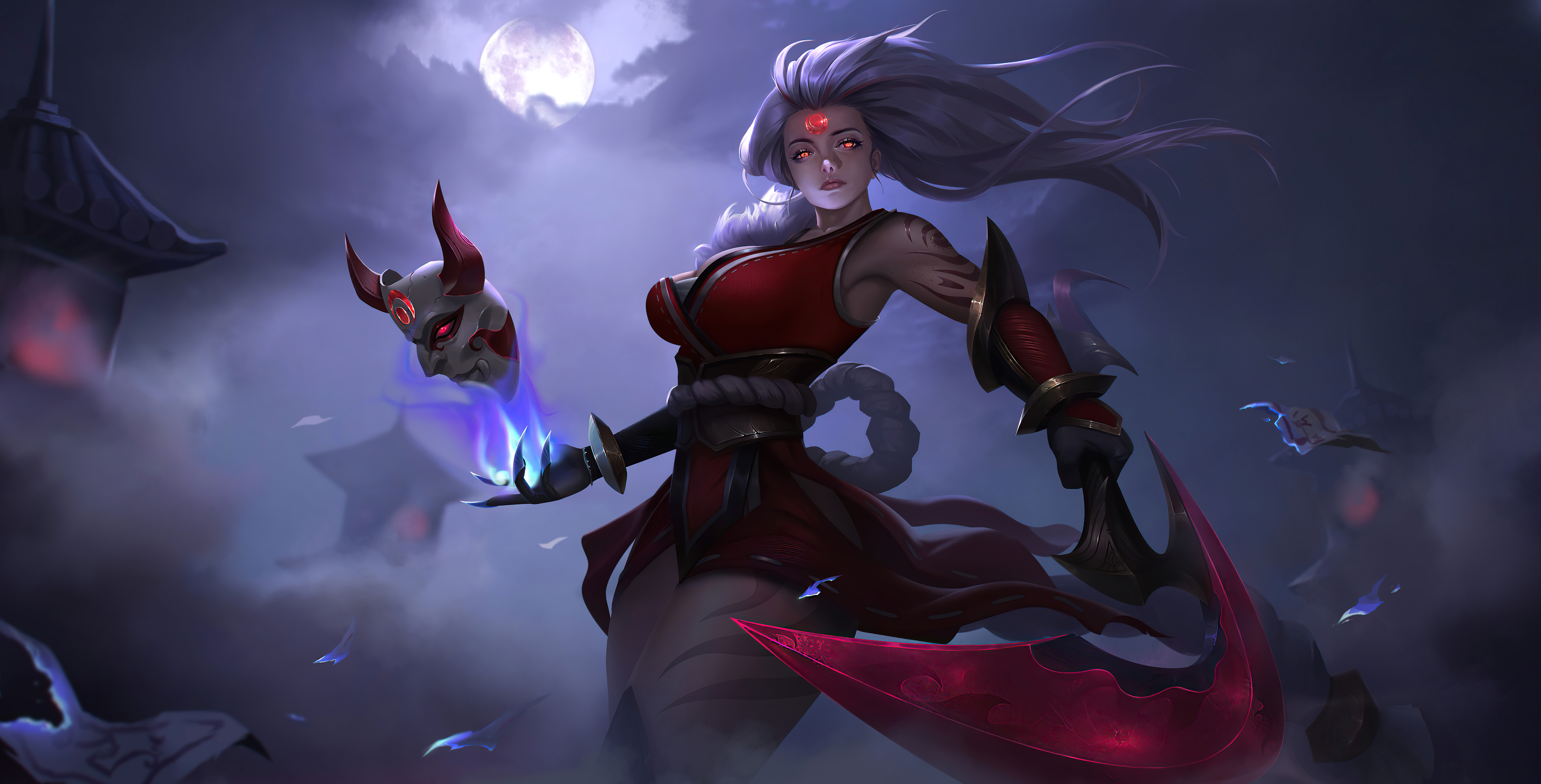 Akali from League of Legends HD Wallpaper