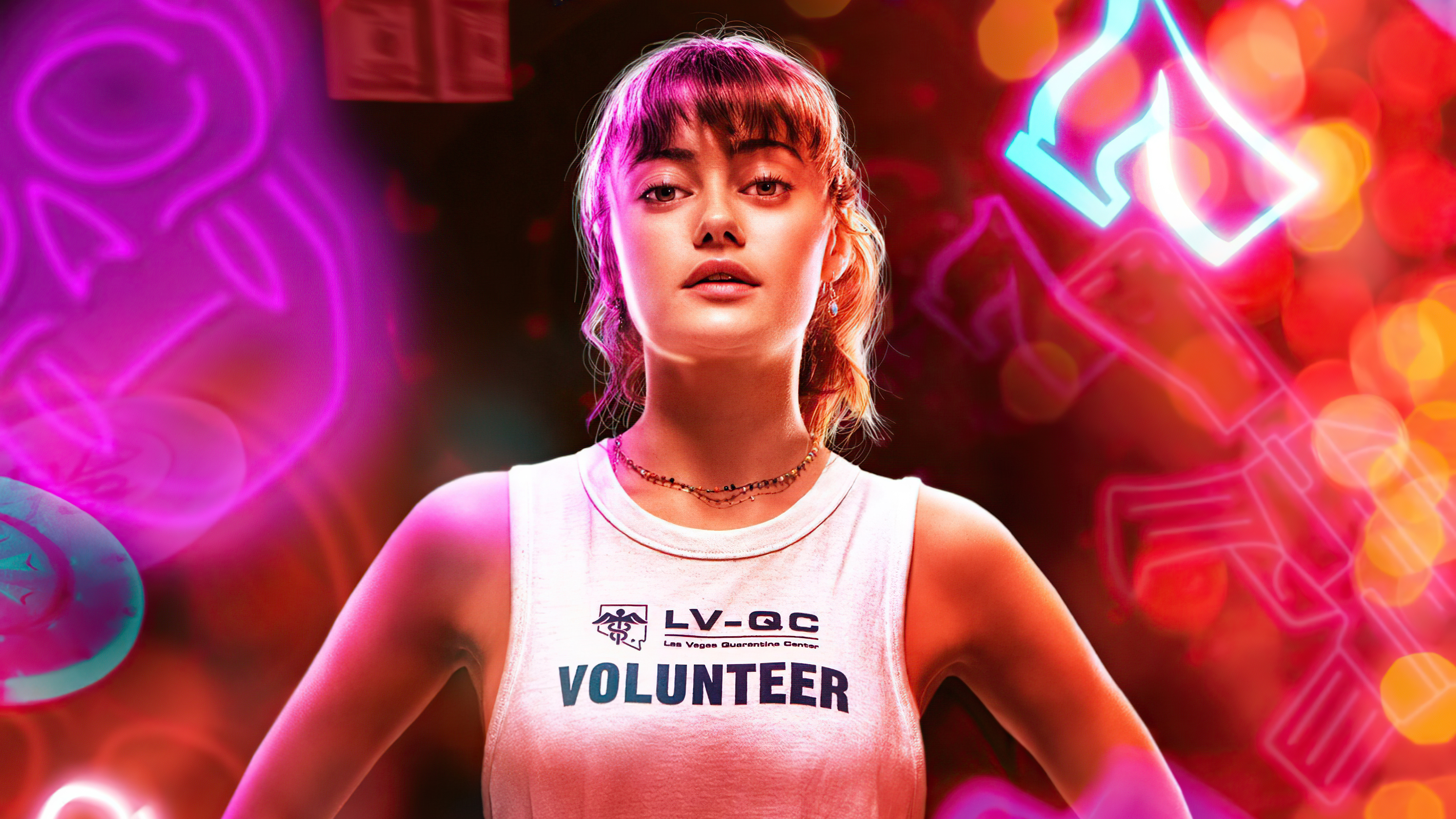 Ella Purnell as Volunteer from Army of the Dead HD Wallpaper