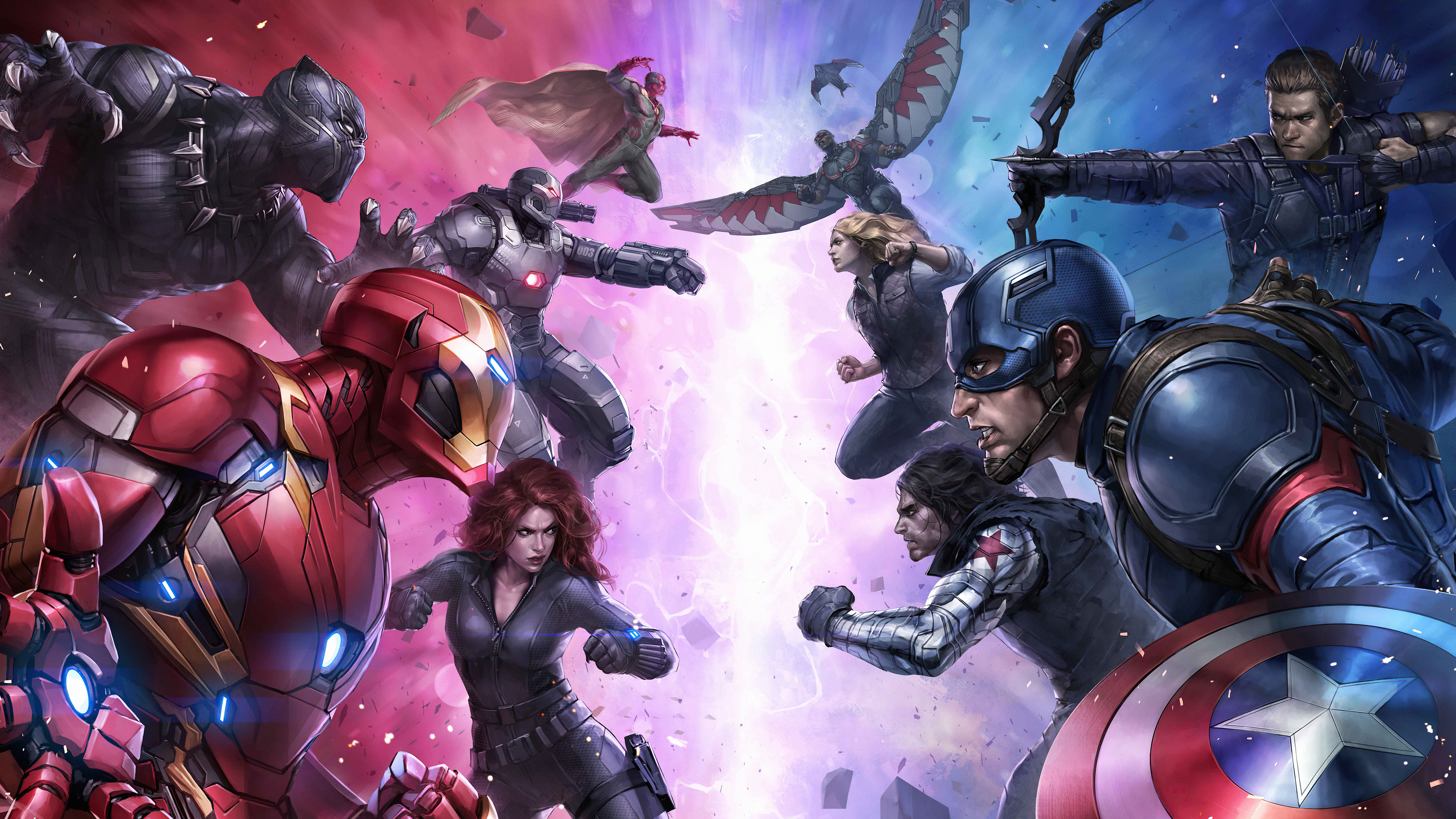 Marvel Future Fight Superheroes Art HD Wallpaper