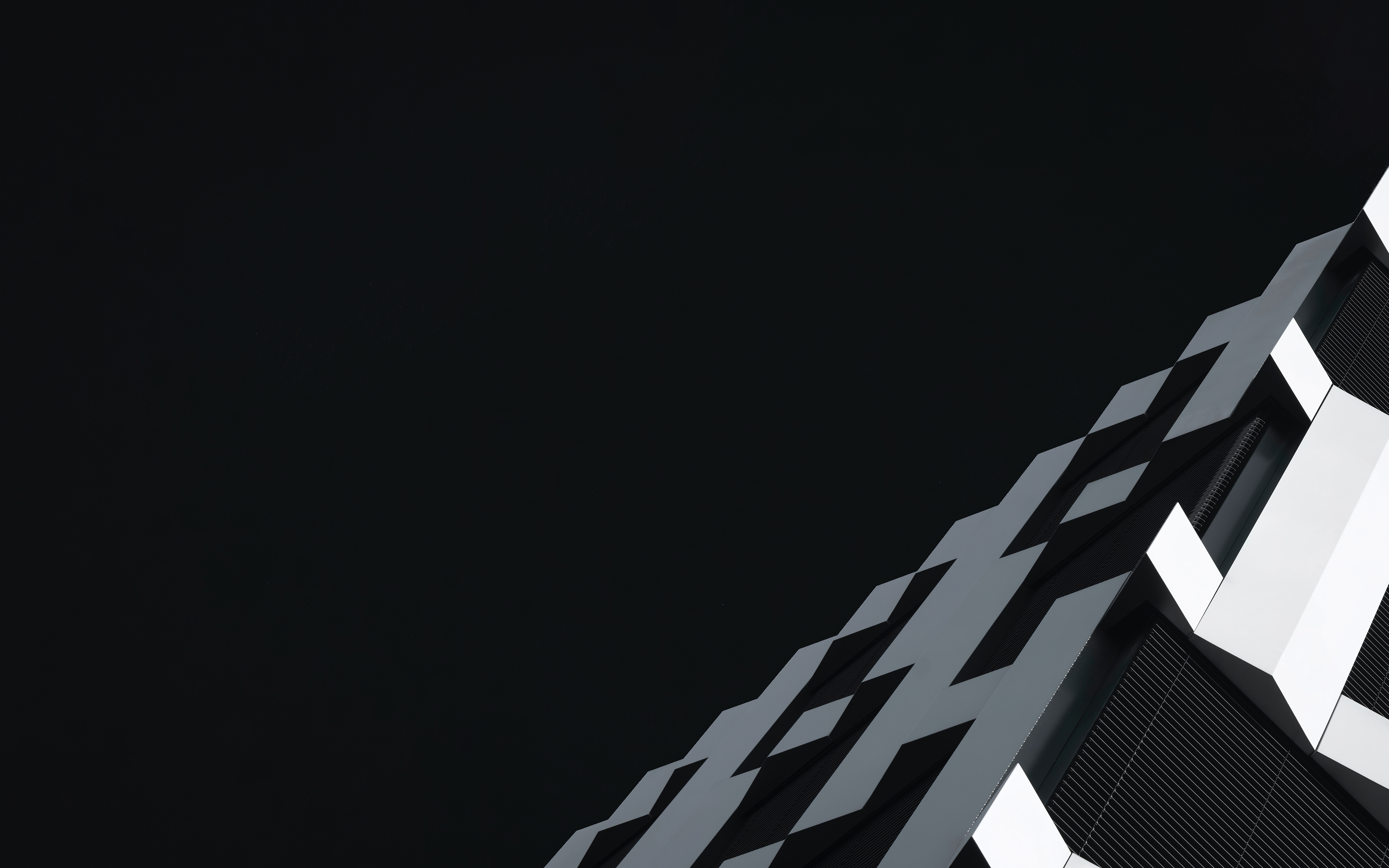 Abstract architectural detail against a dark background HD Wallpaper