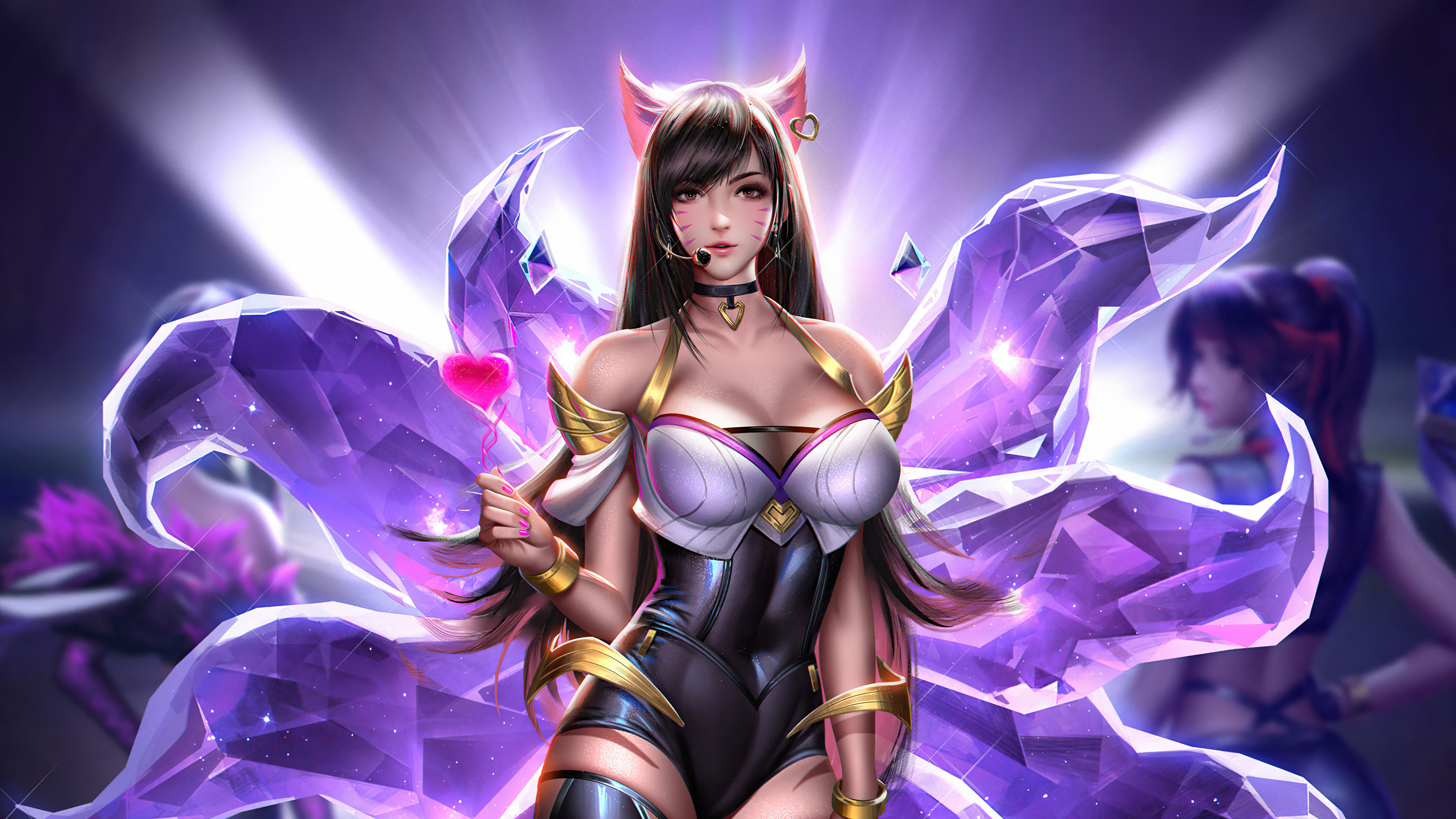 Ahri from League of Legends KDA 4K HD Wallpaper