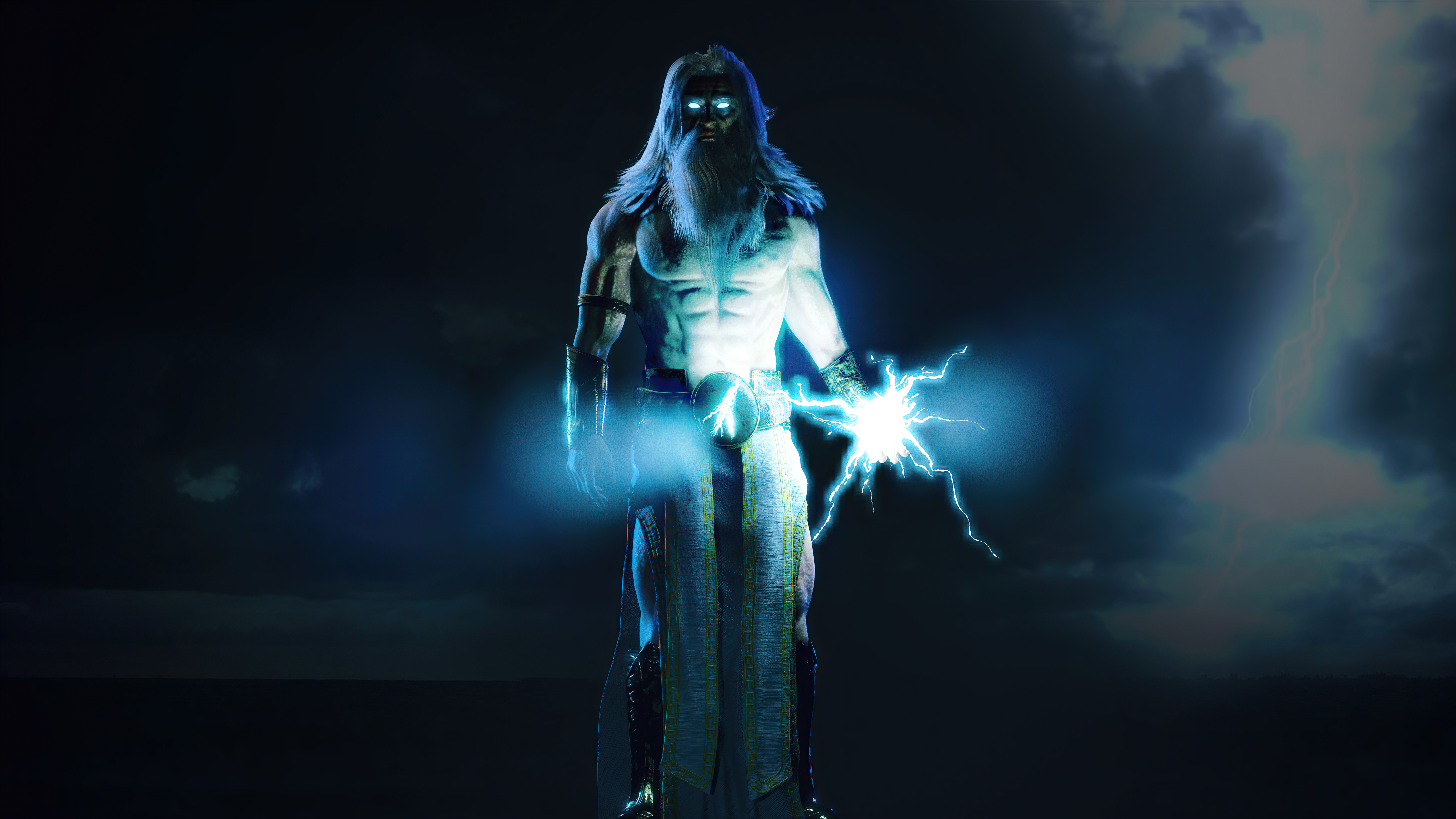 Zeus from God of War 4K HD Wallpaper