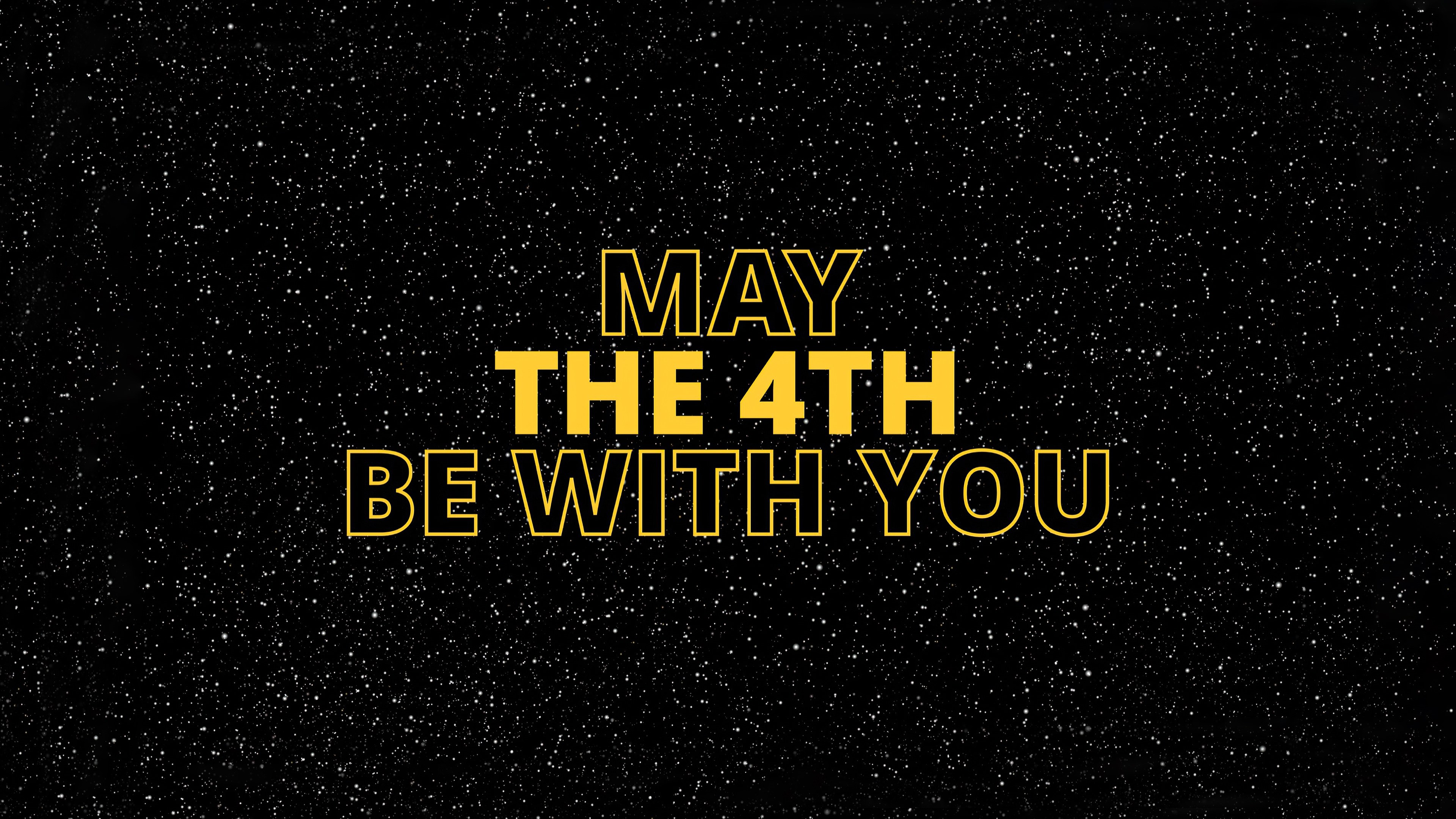 May the 4th be with you Star Wars text HD Wallpaper