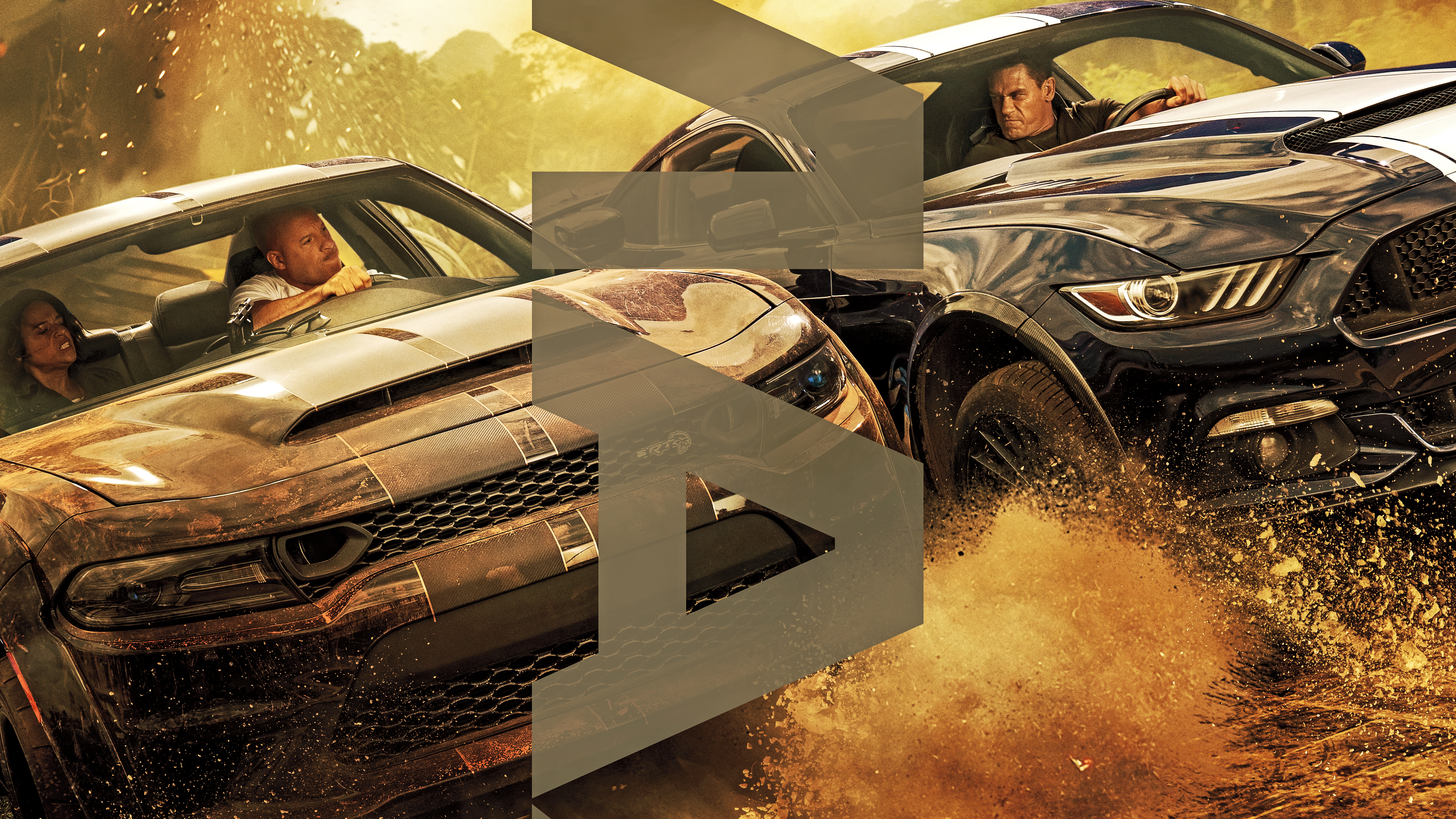 Dom Toretto and Jakob Toretto in Fast & Furious 9 HD Wallpaper