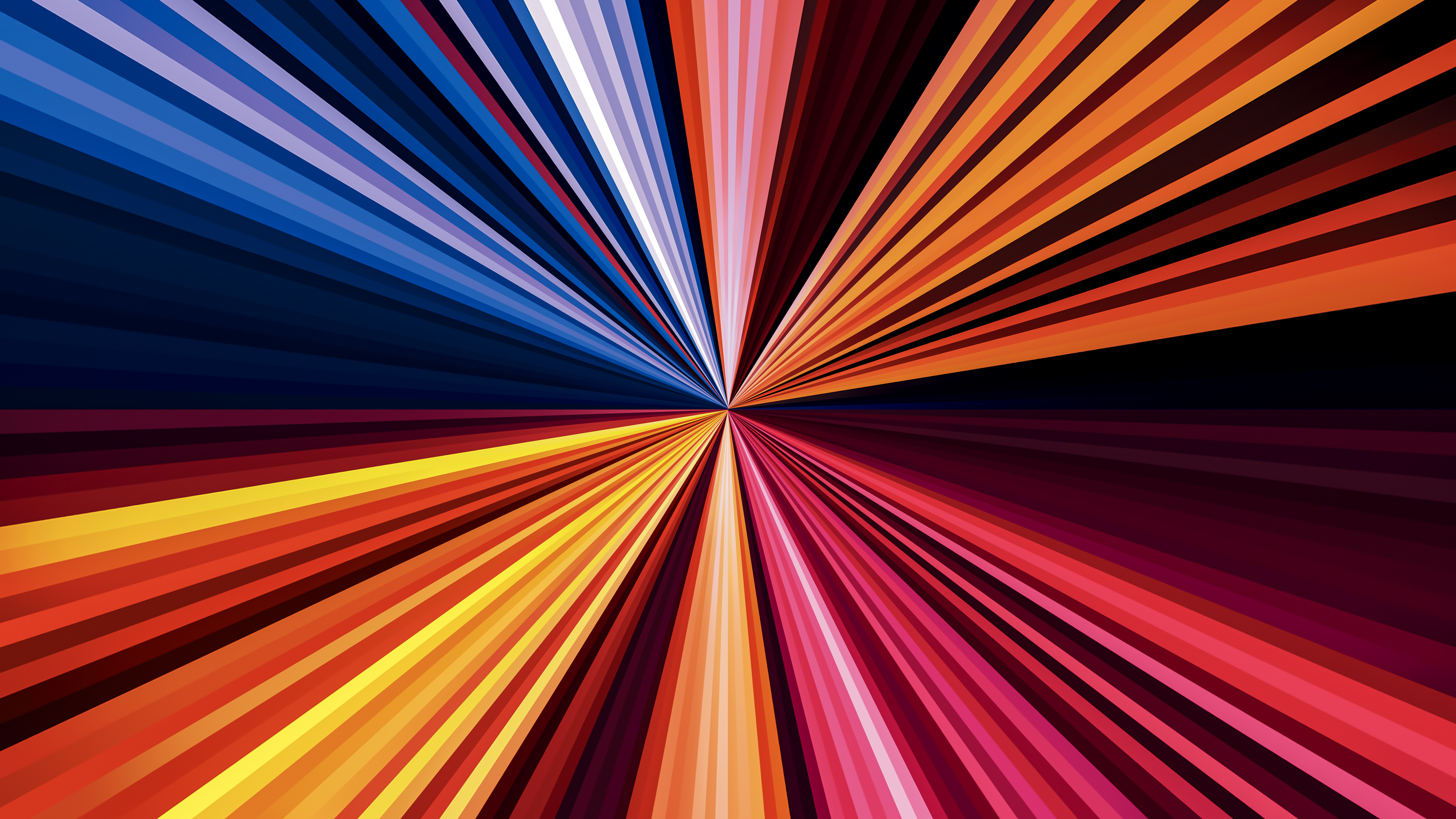 Abstract colorful light rays 4K HD Wallpaper