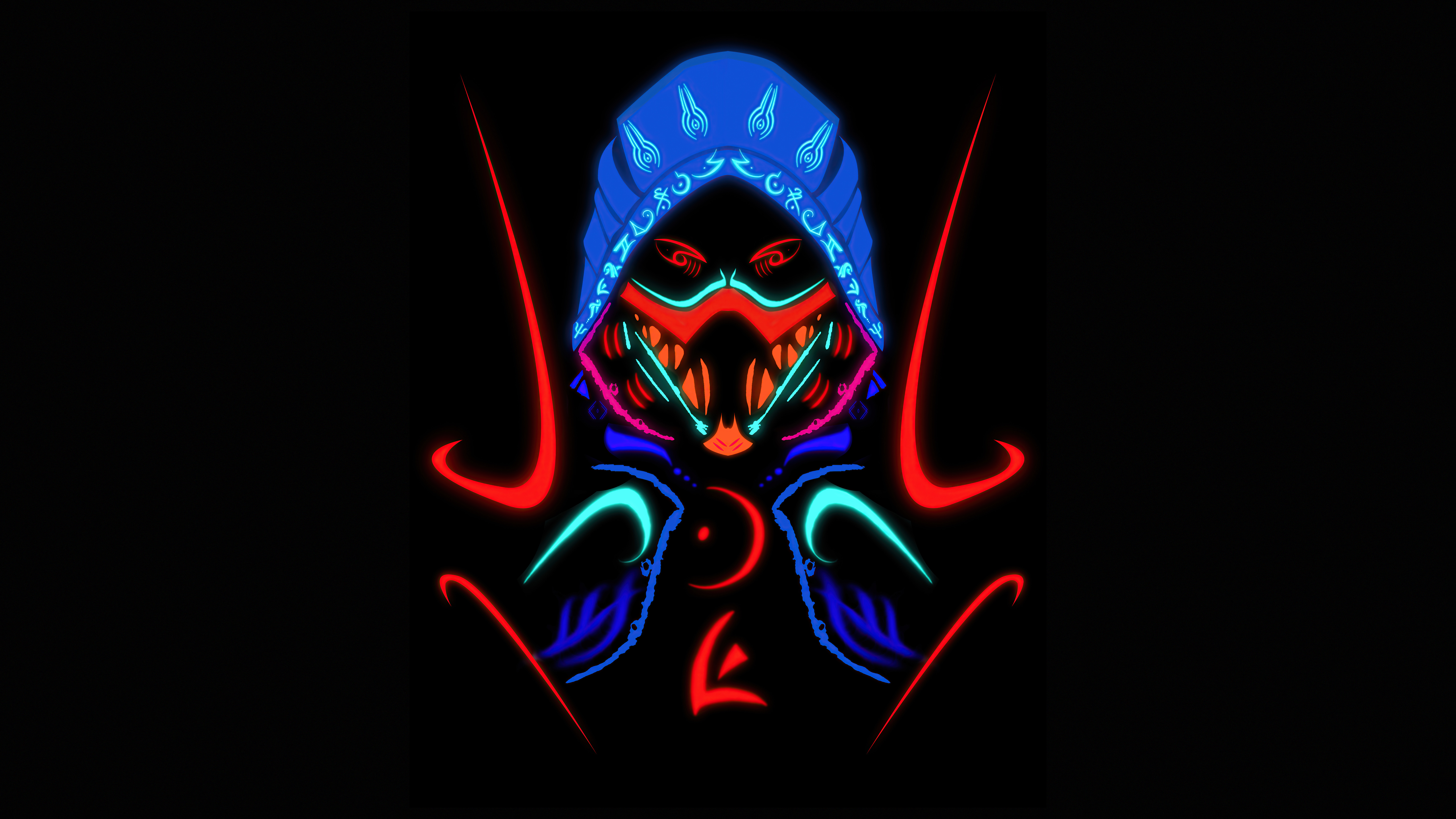 Scorpion from Mortal Kombat minimalist art HD Wallpaper