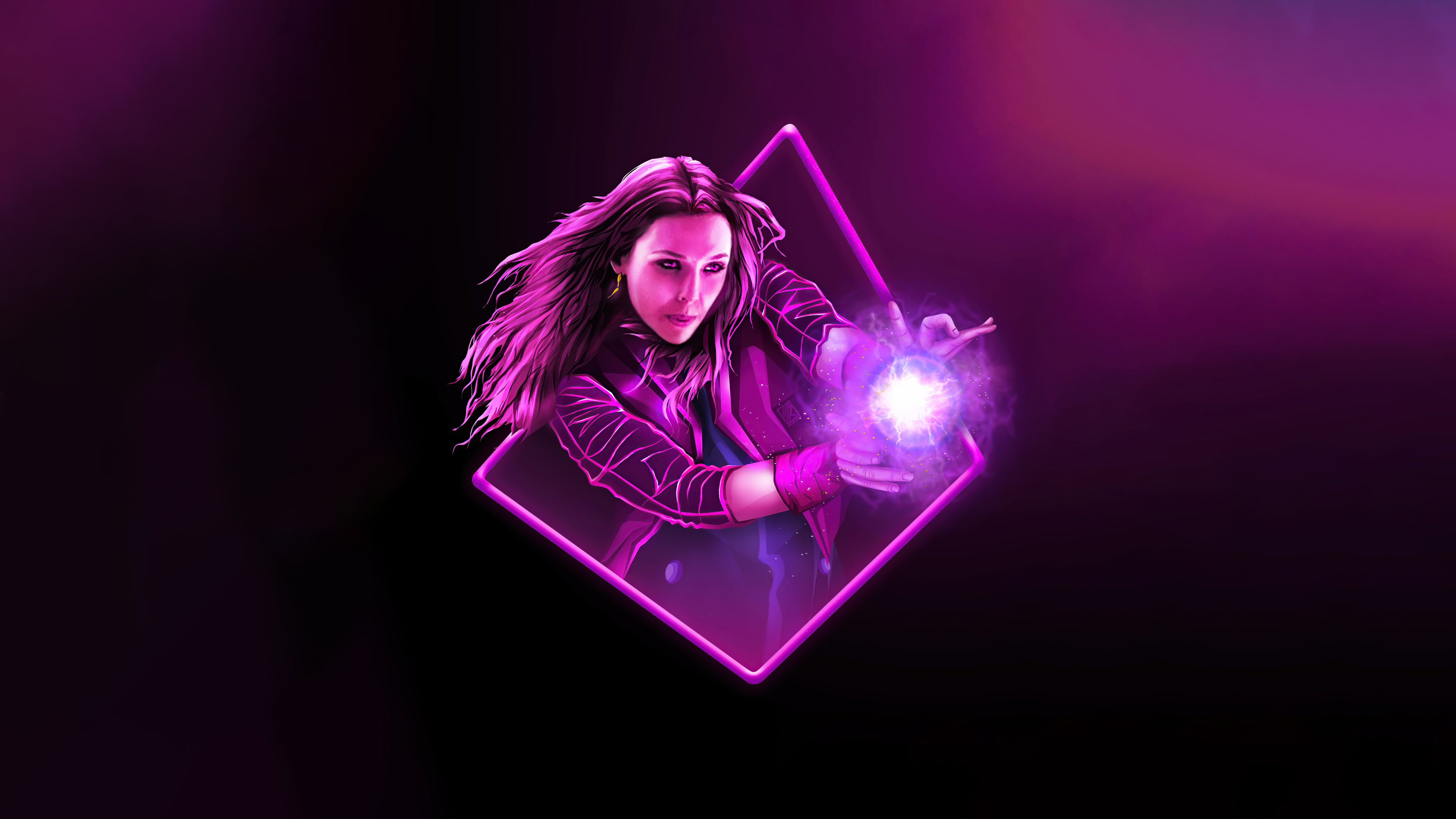 Scarlet Witch from Wanda Vision HD Wallpaper