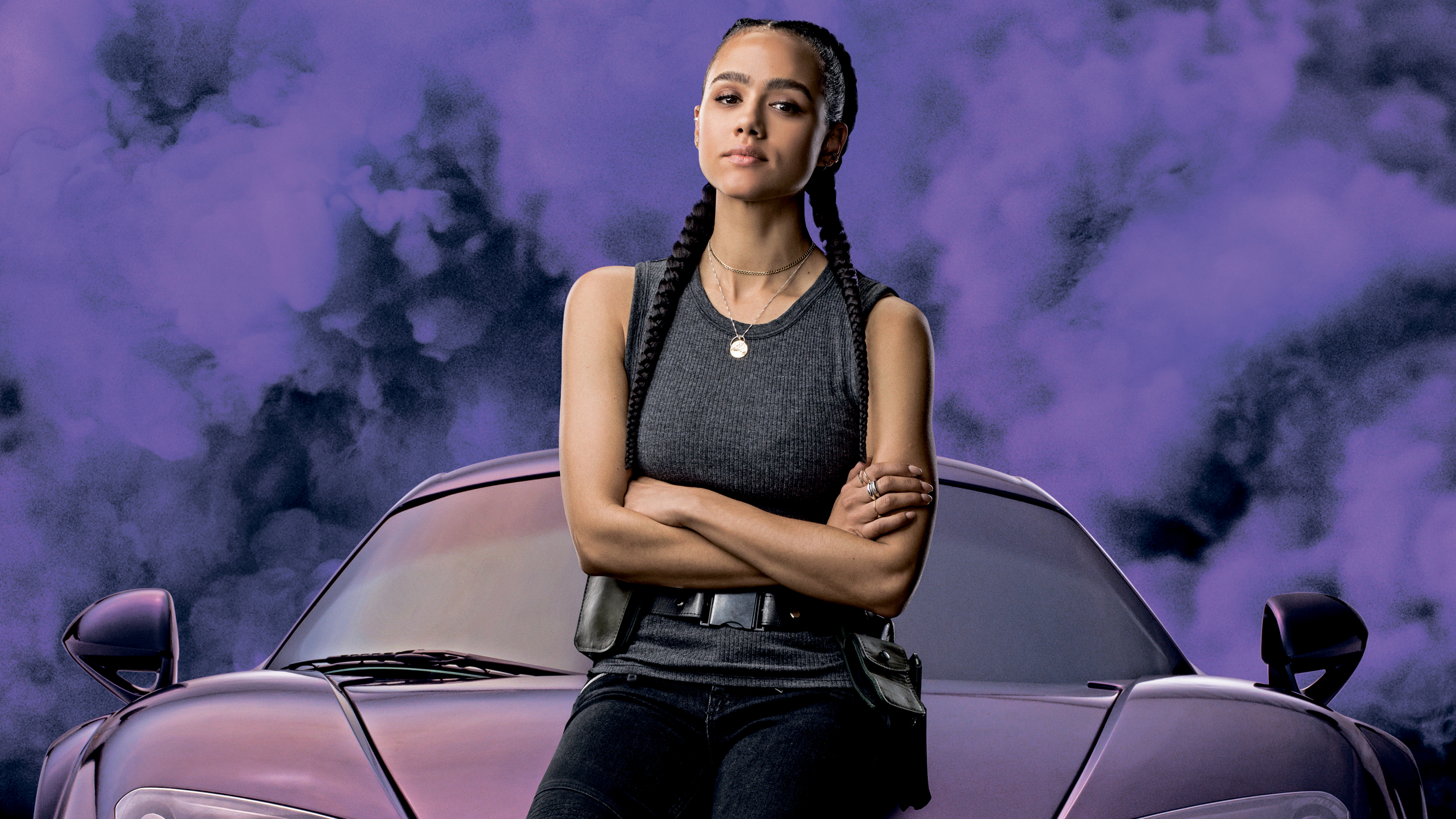 Nathalie Emmanuel from Fast and Furious 9 HD Wallpaper