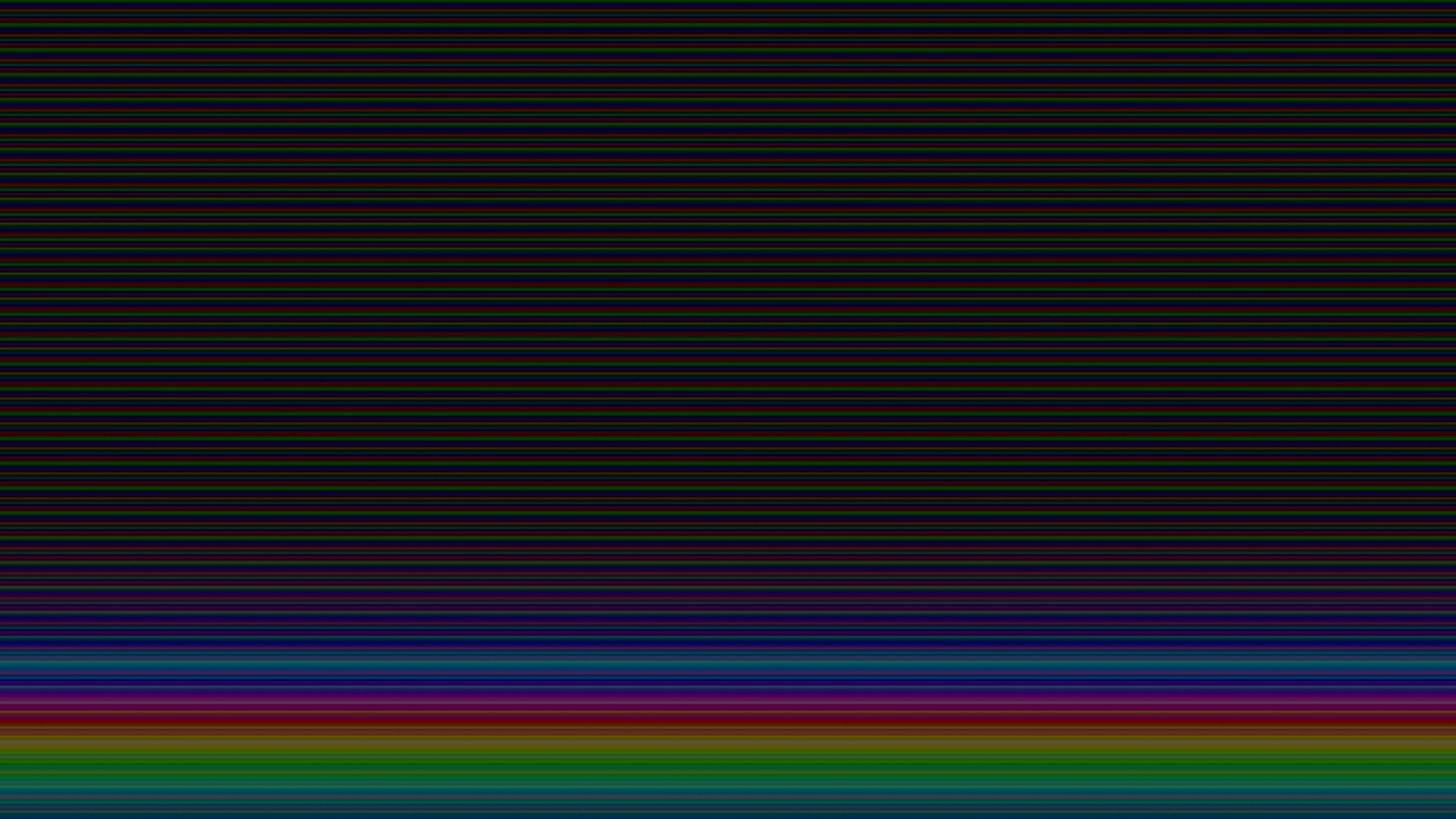 Abstract digital art with horizontal lines and rainbow gradient HD Wallpaper