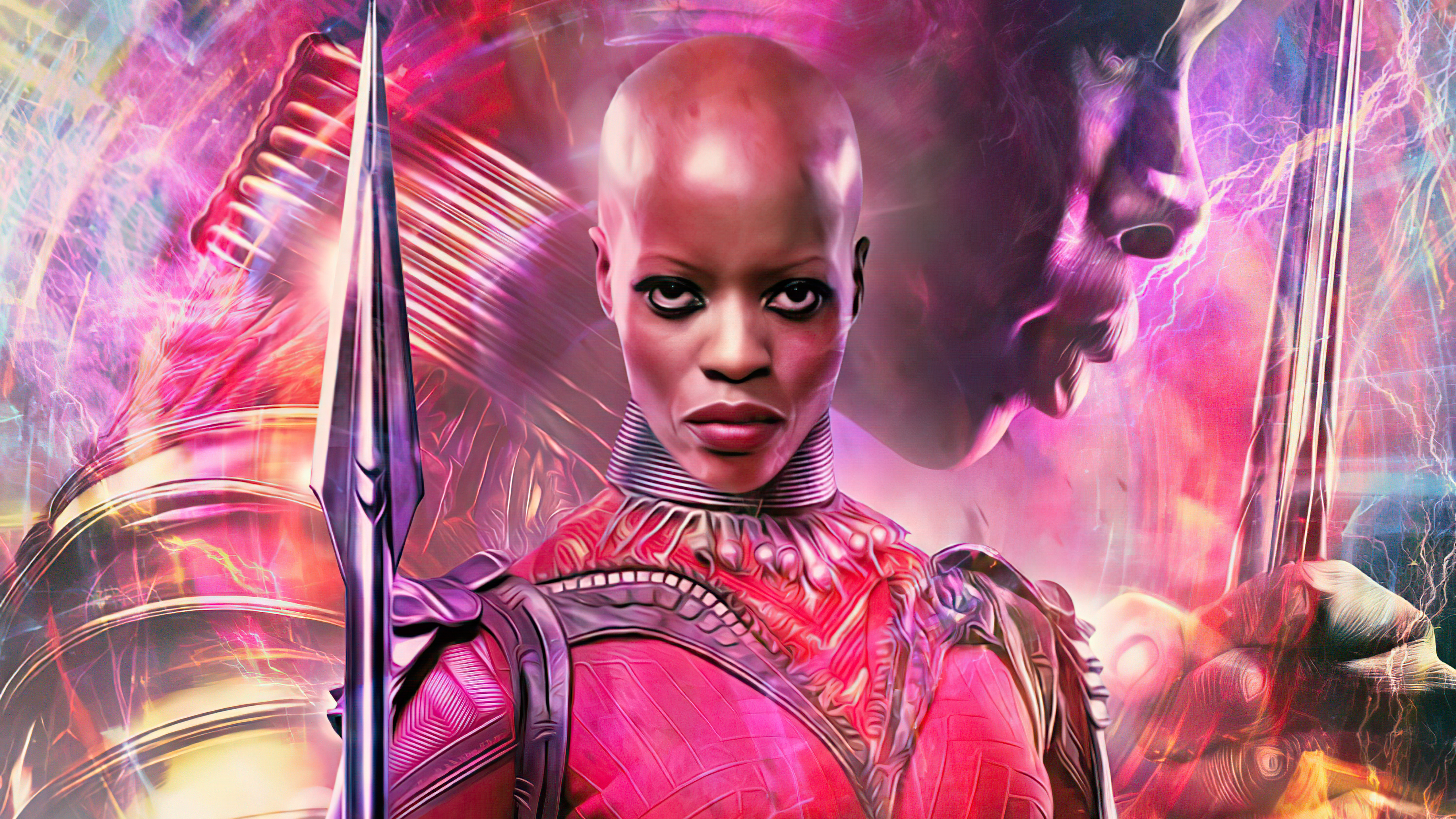 Okoye from Black Panther artwork HD Wallpaper