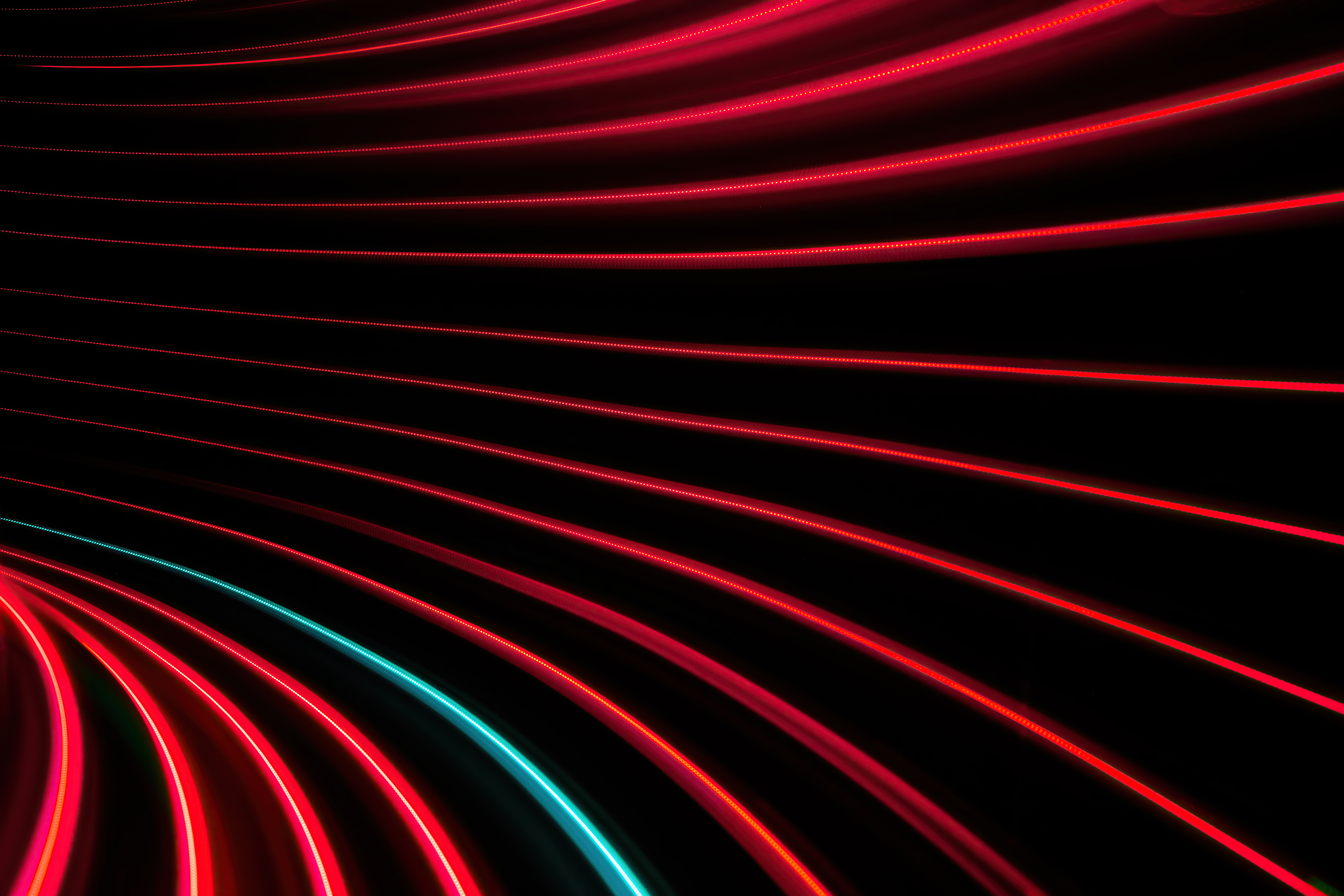 Abstract red and blue light trails pattern 4k HD Wallpaper