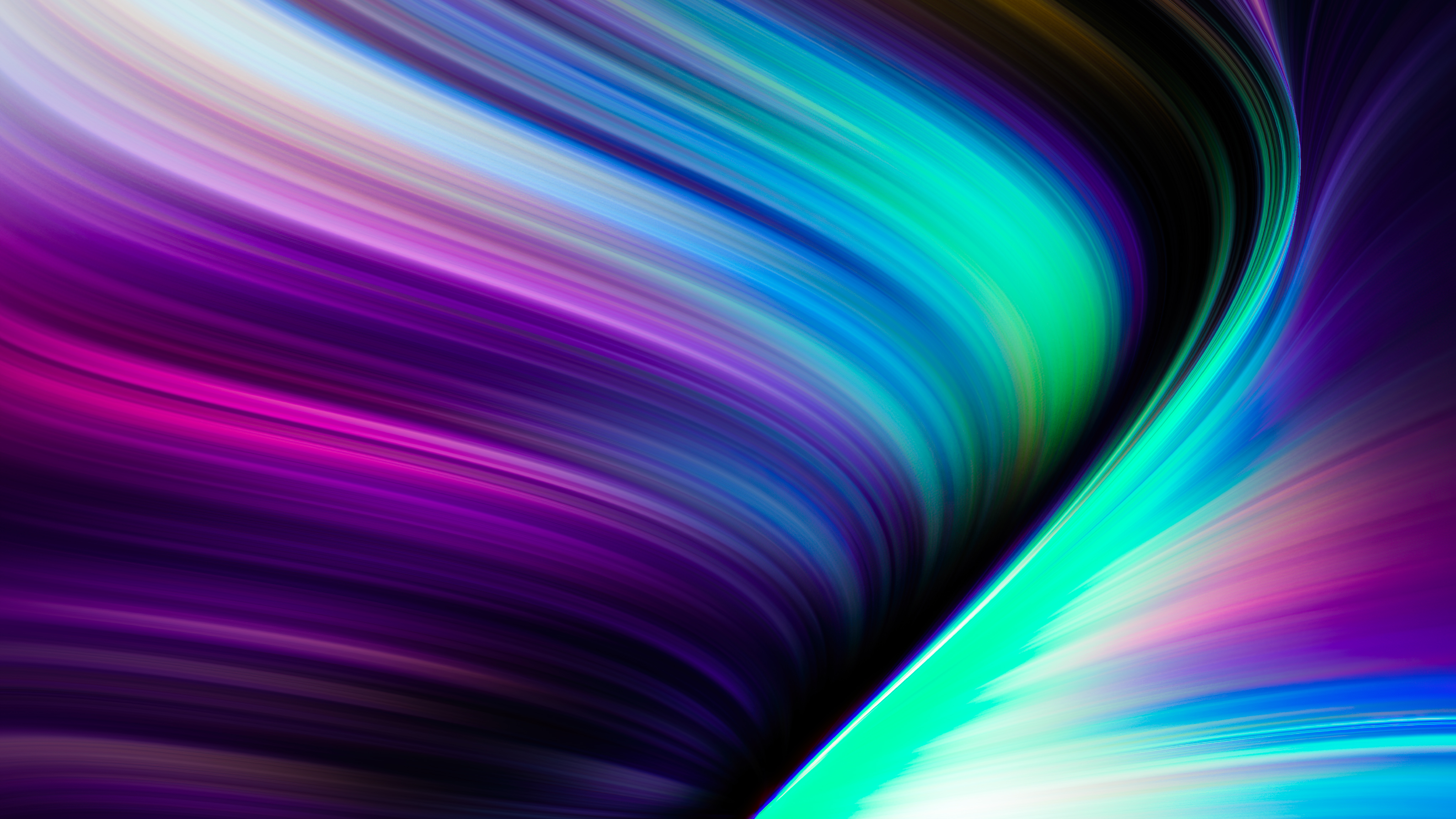 Abstract digital art with colorful light streaks HD Wallpaper