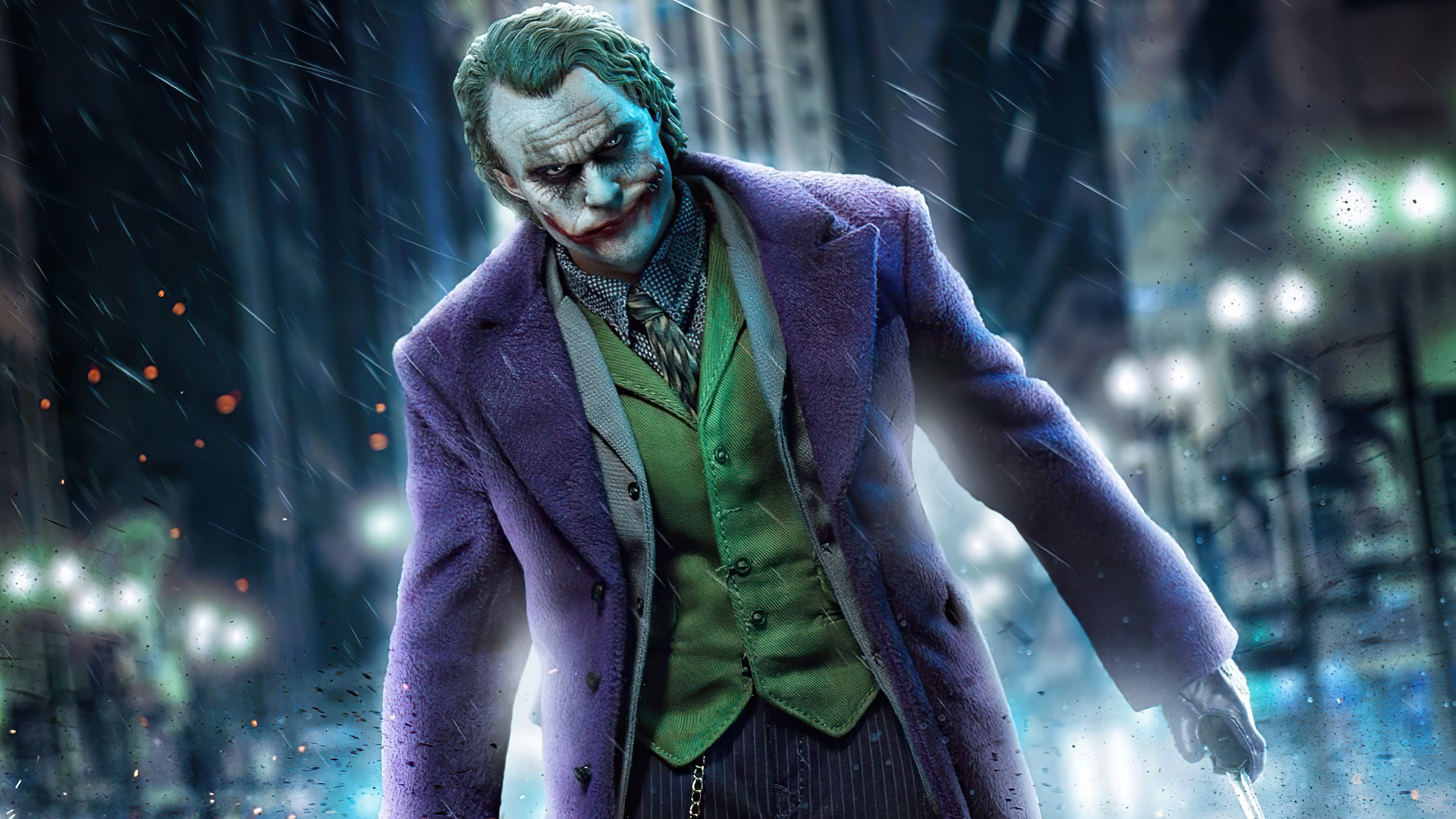 The Joker from Batman 4K HD Wallpaper