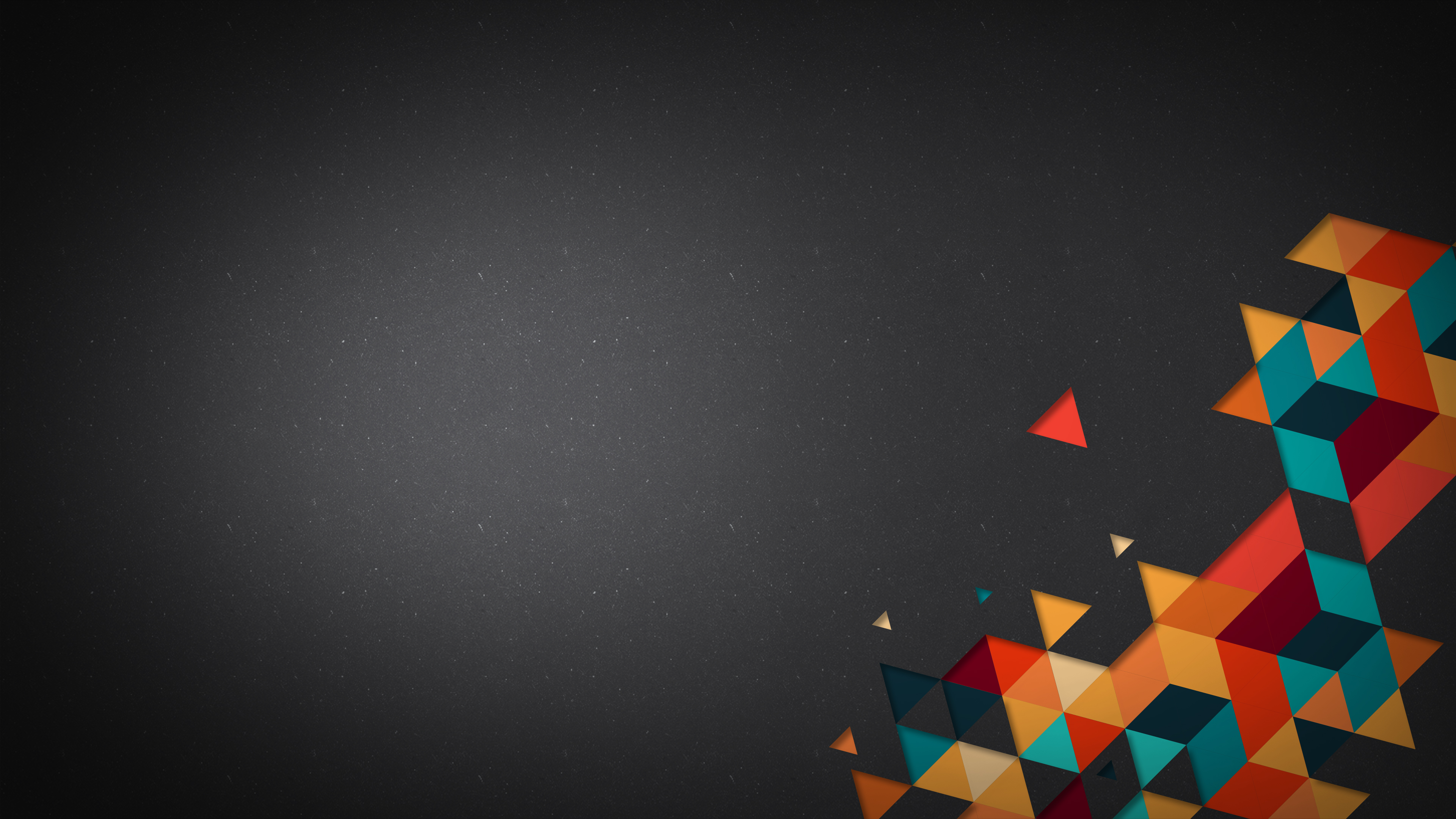 Abstract geometric shapes on dark background HD Wallpaper