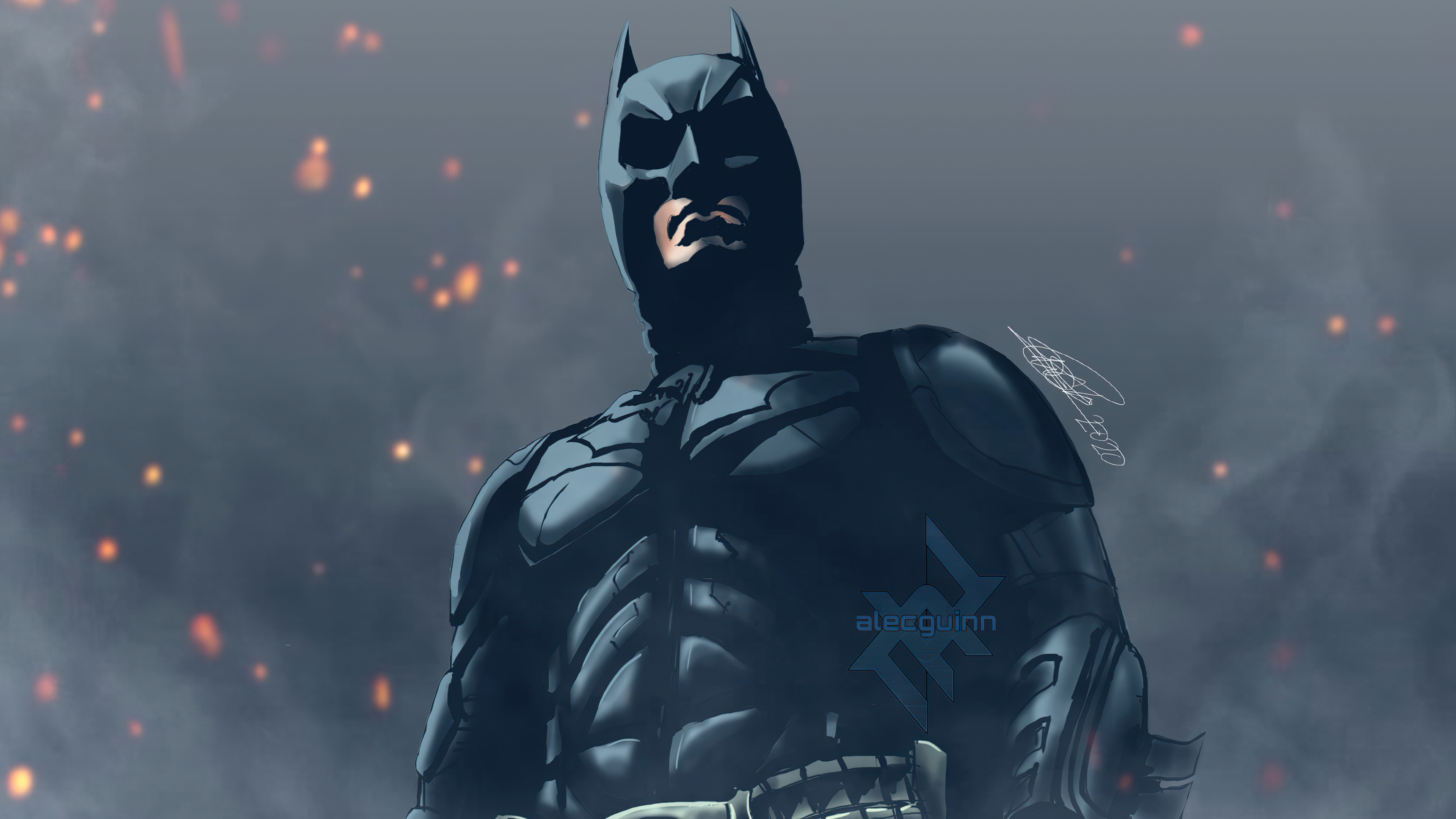 Batman artwork by alecguinn HD Wallpaper